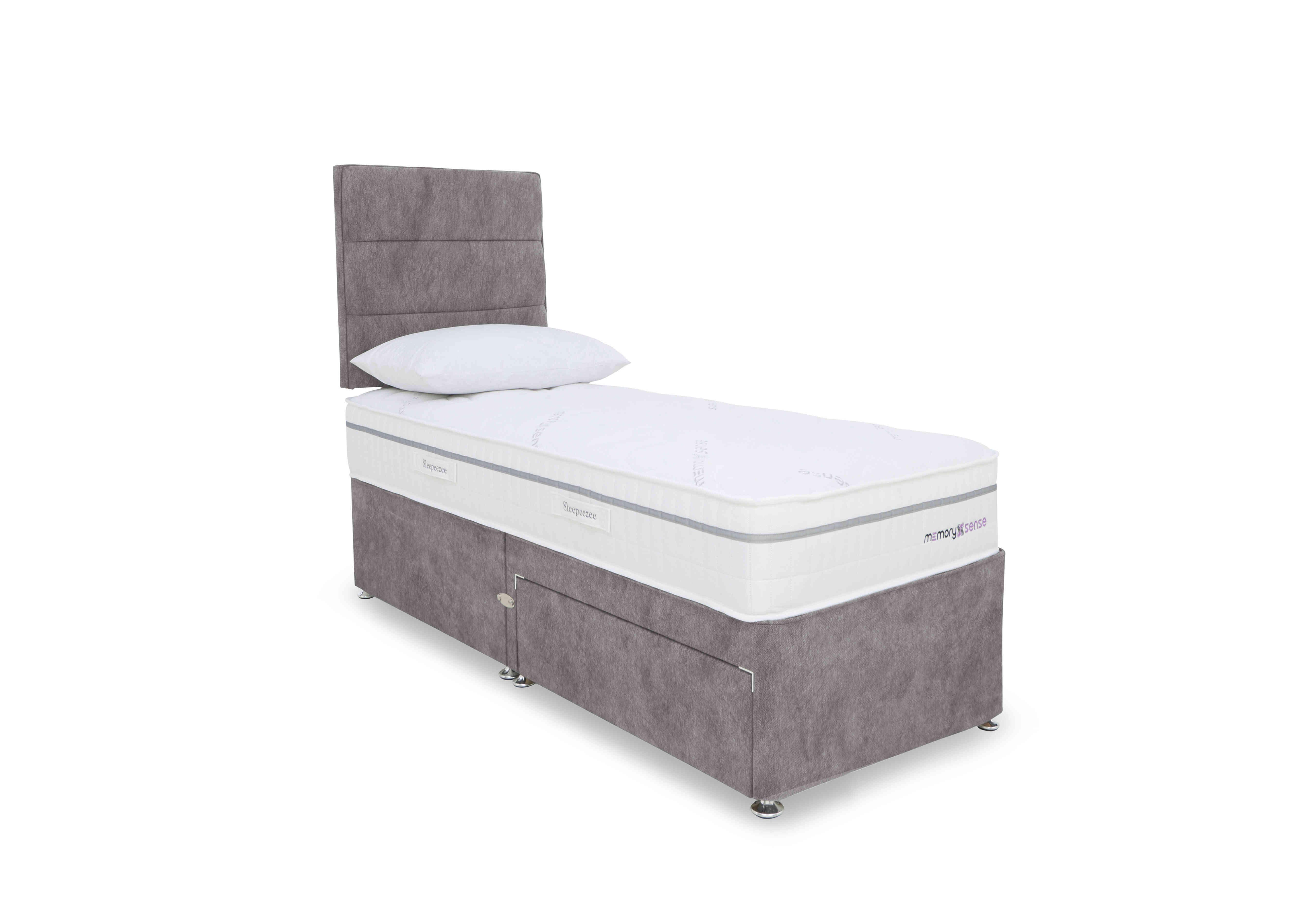 Memory Sense Ortho Divan Set in Dapple Silver on Furniture Village