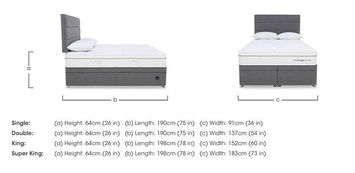 Memory Sense Ortho Power Ottoman Divan Set in  on Furniture Village