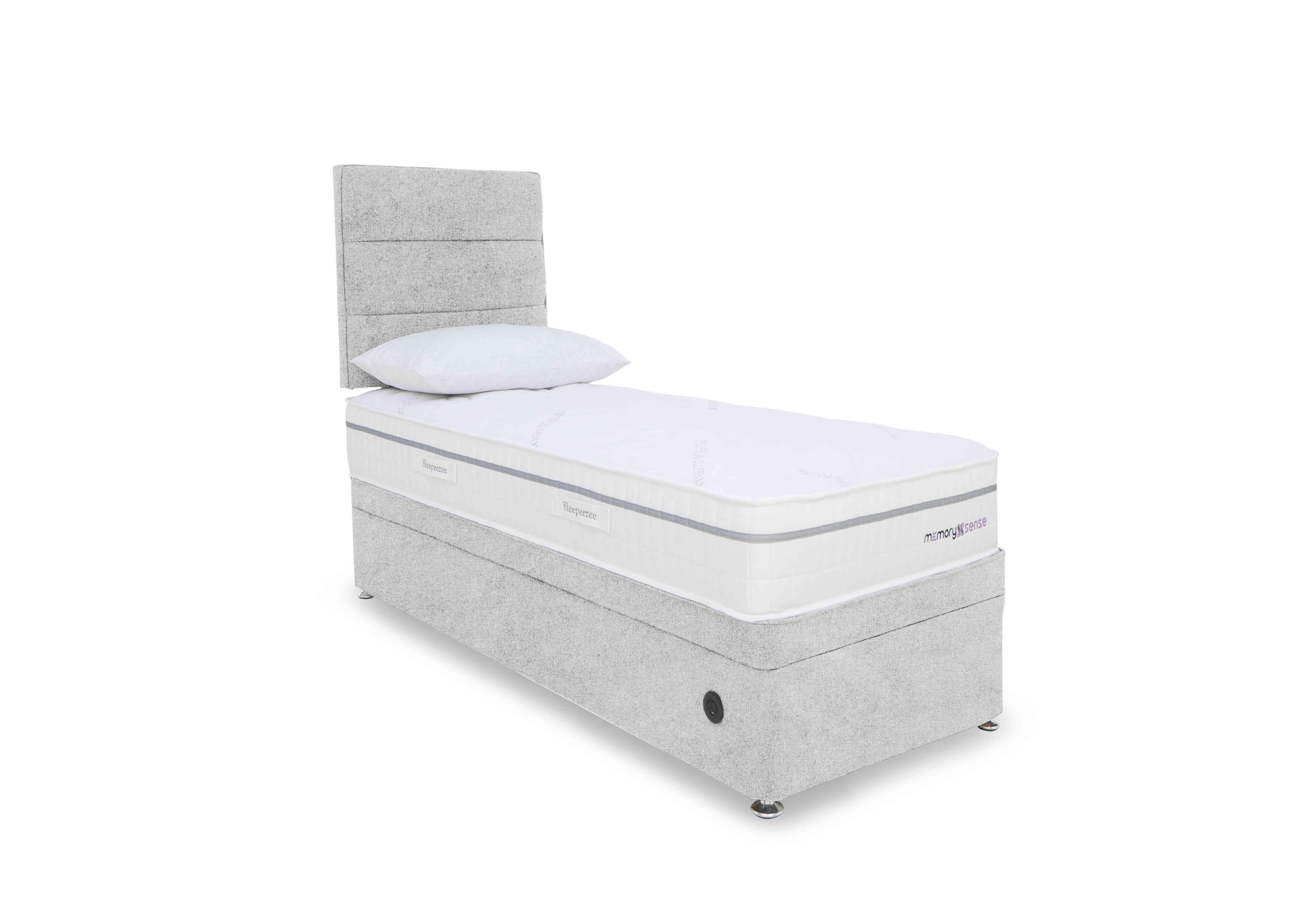 Memory Sense Ortho Power Ottoman Divan Set in Queens Pebble on Furniture Village