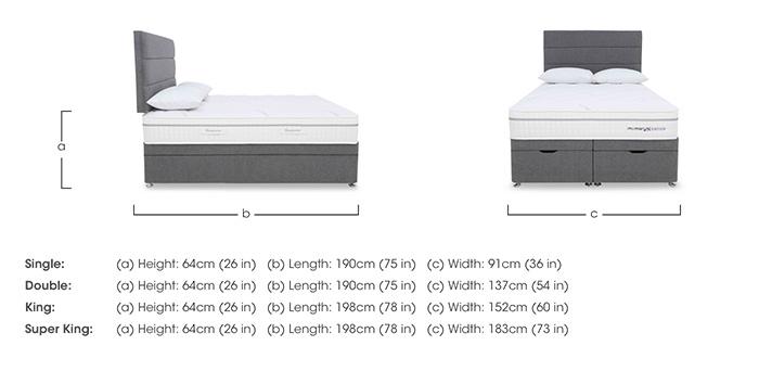Memory Sense Ortho End Ottoman Divan Set in  on Furniture Village