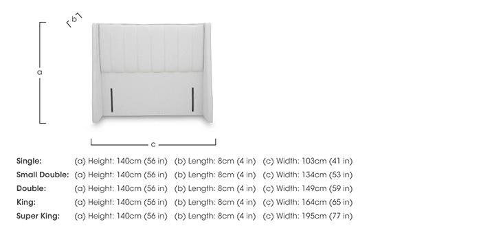 Davos Floor Standing Headboard in  on Furniture Village