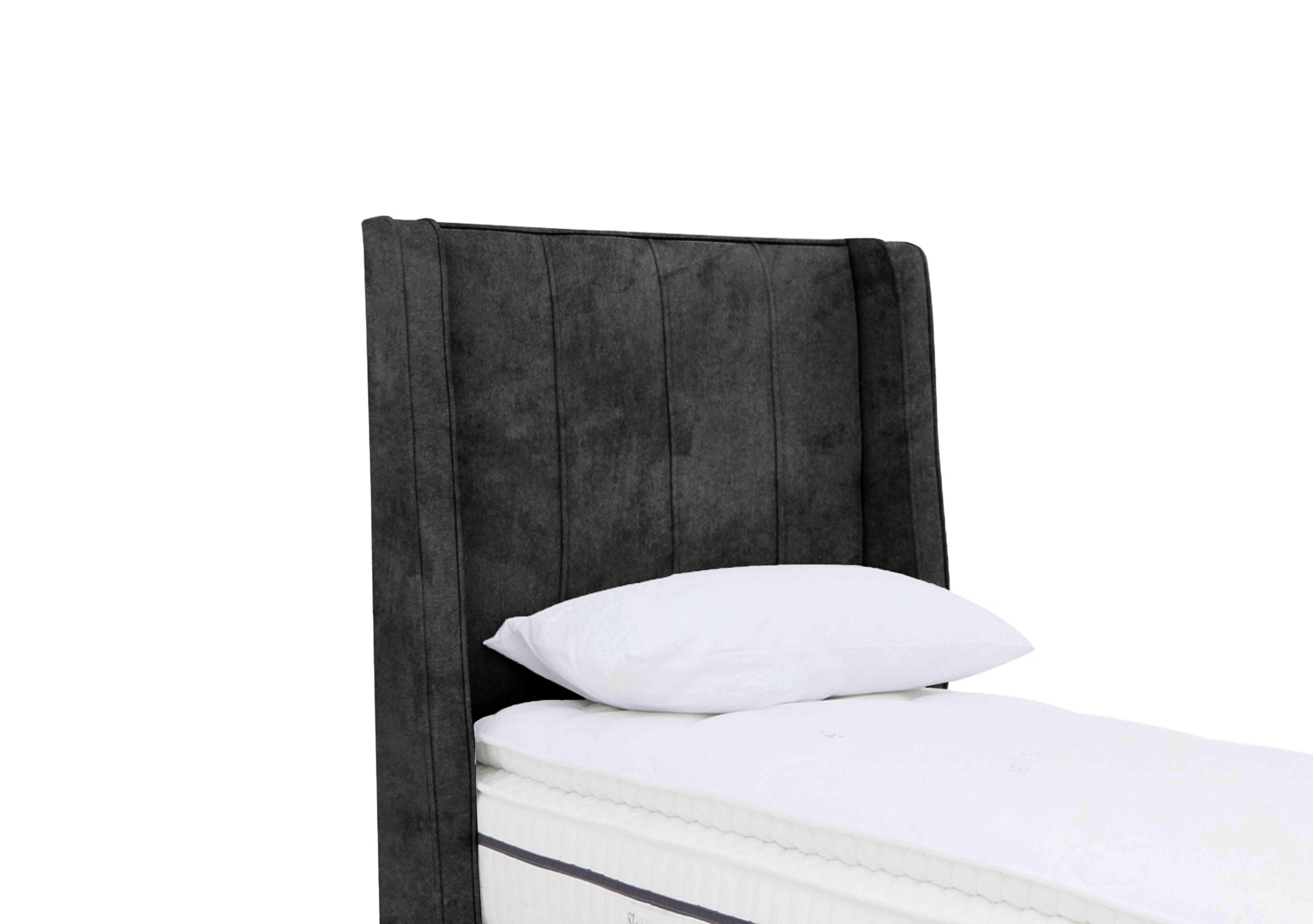 Davos Floor Standing Headboard in Daytona Coal on Furniture Village