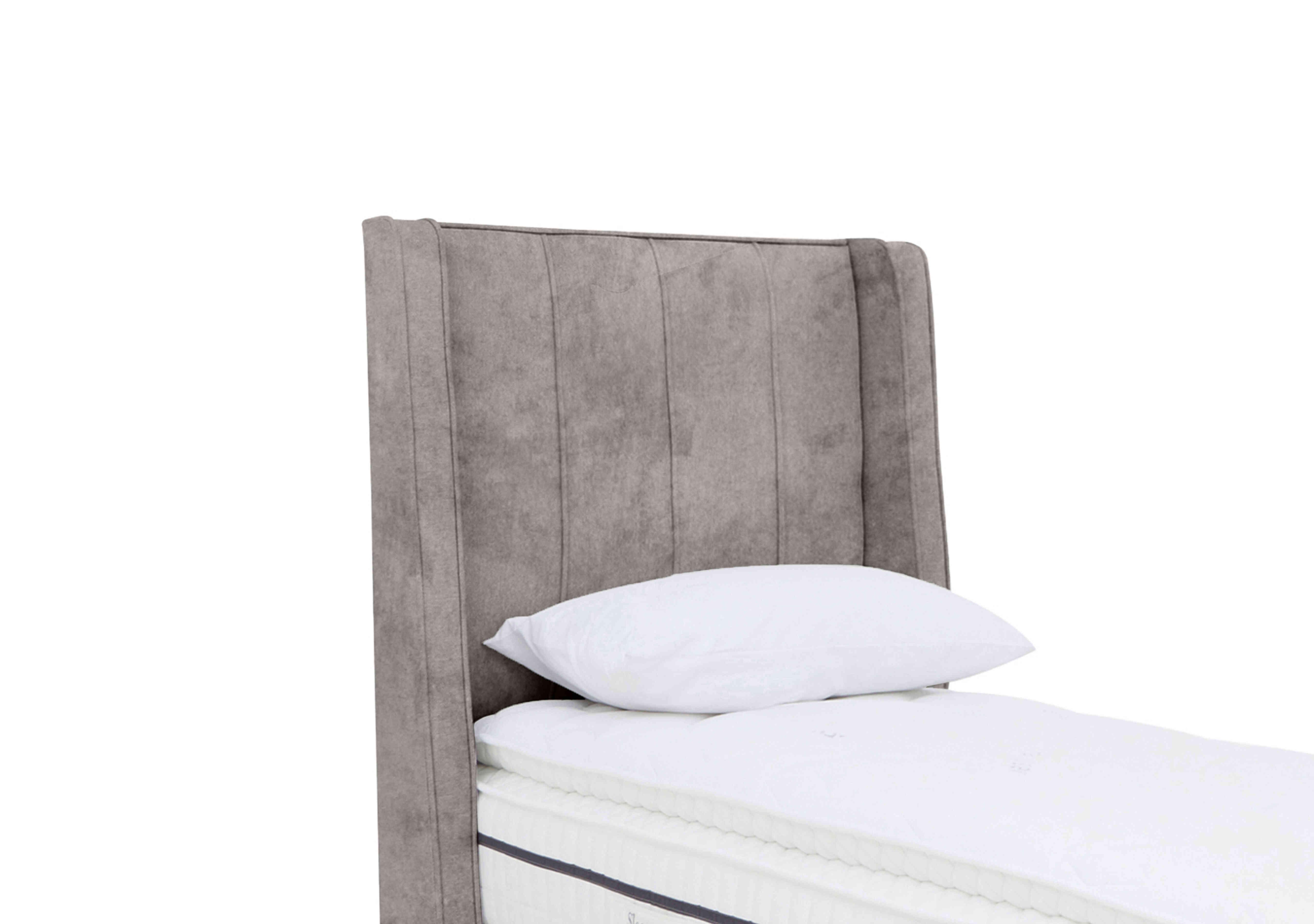 Davos Floor Standing Headboard in Daytona Silver on Furniture Village