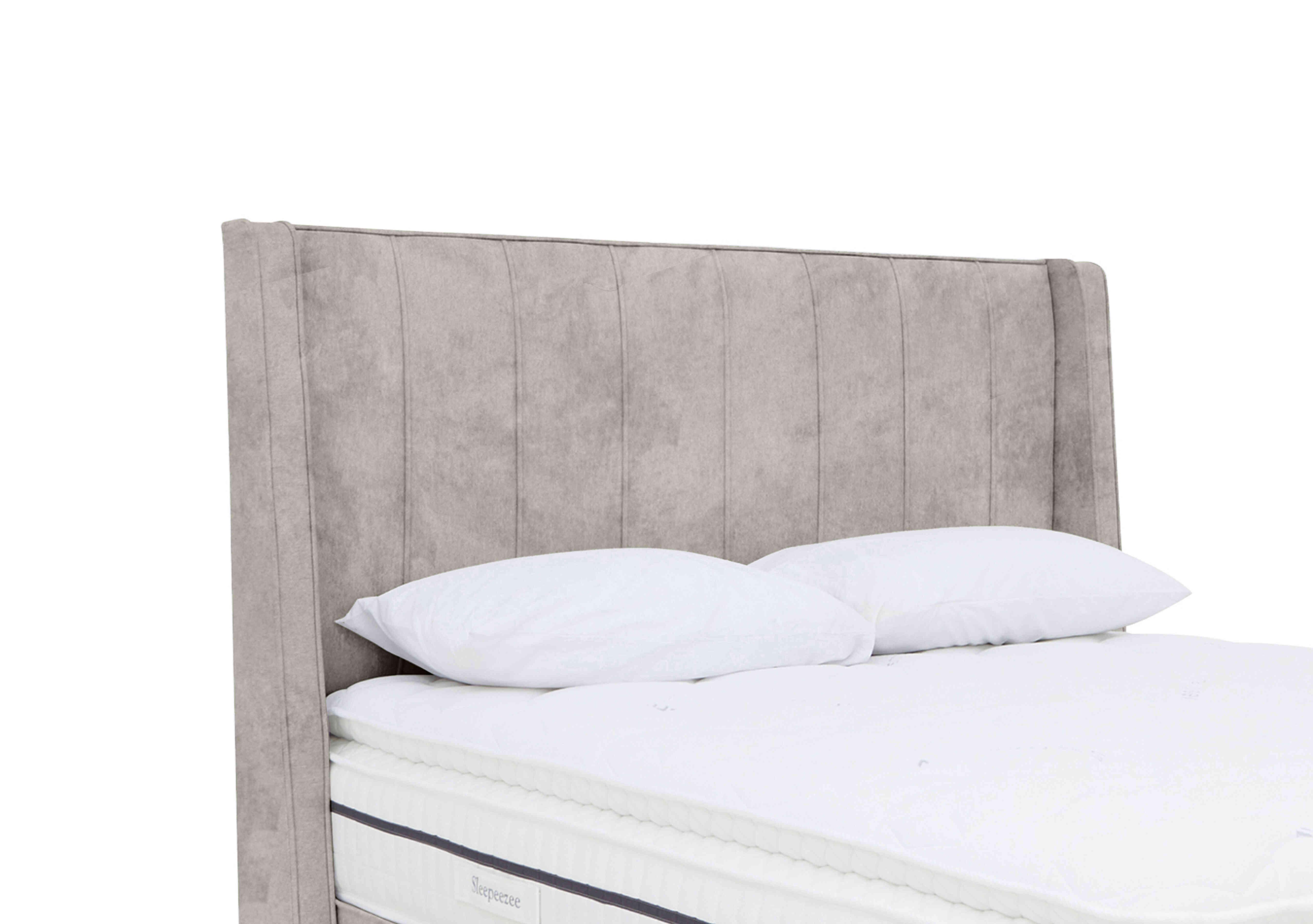 Davos Floor Standing Headboard in Daytona Stone on Furniture Village