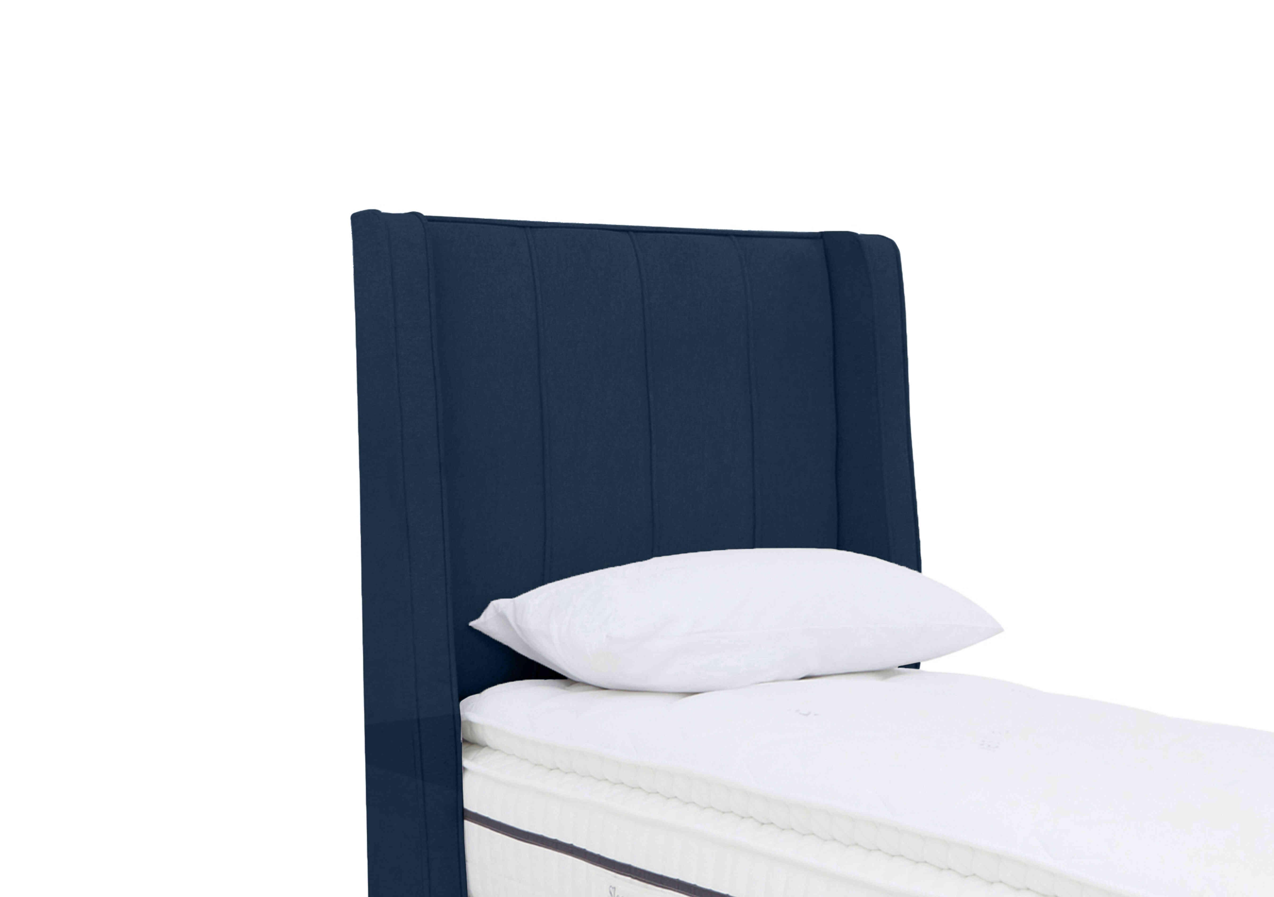 Davos Floor Standing Headboard in Plush Navy on Furniture Village