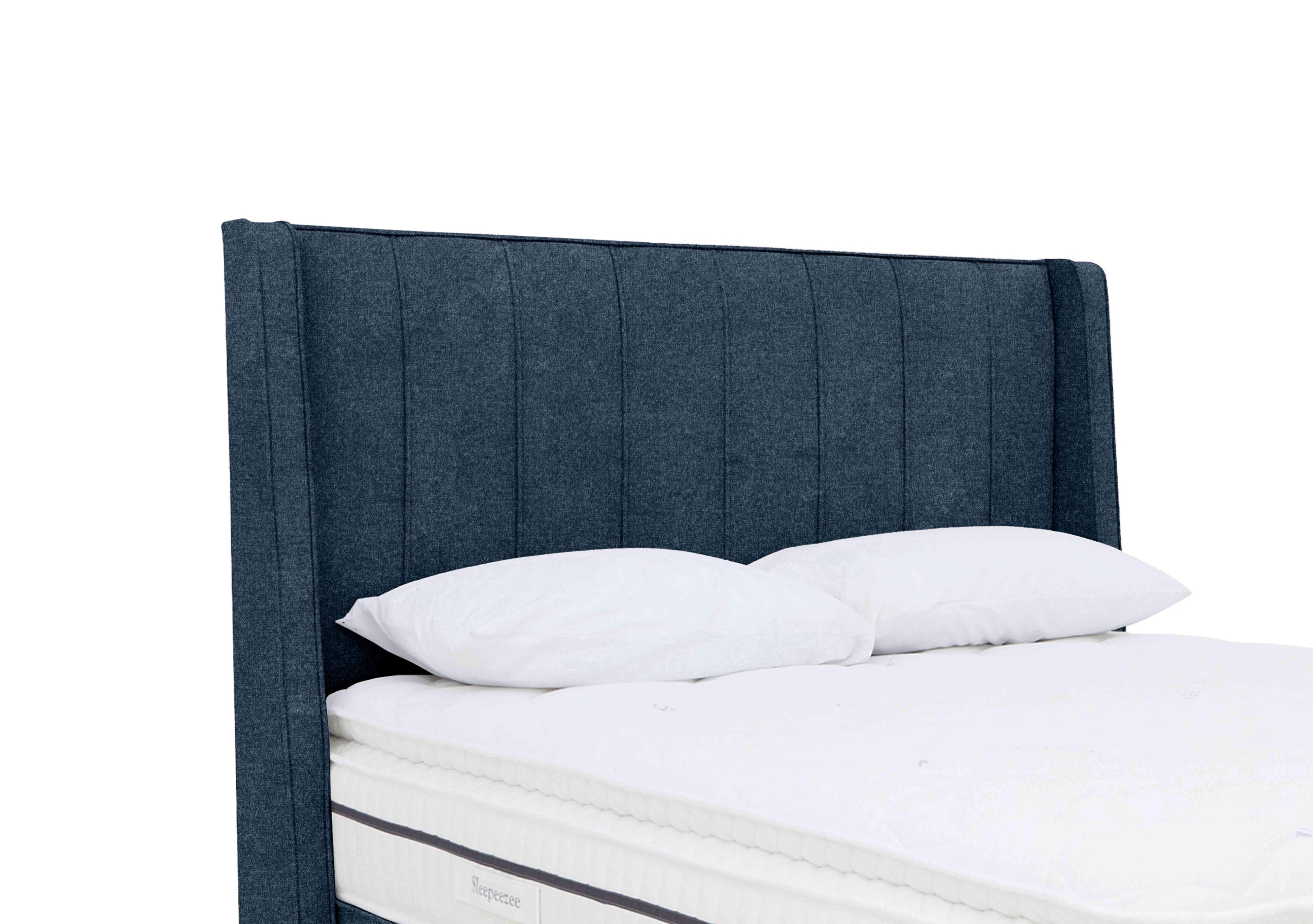 Davos Floor Standing Headboard in Queens Denim on Furniture Village