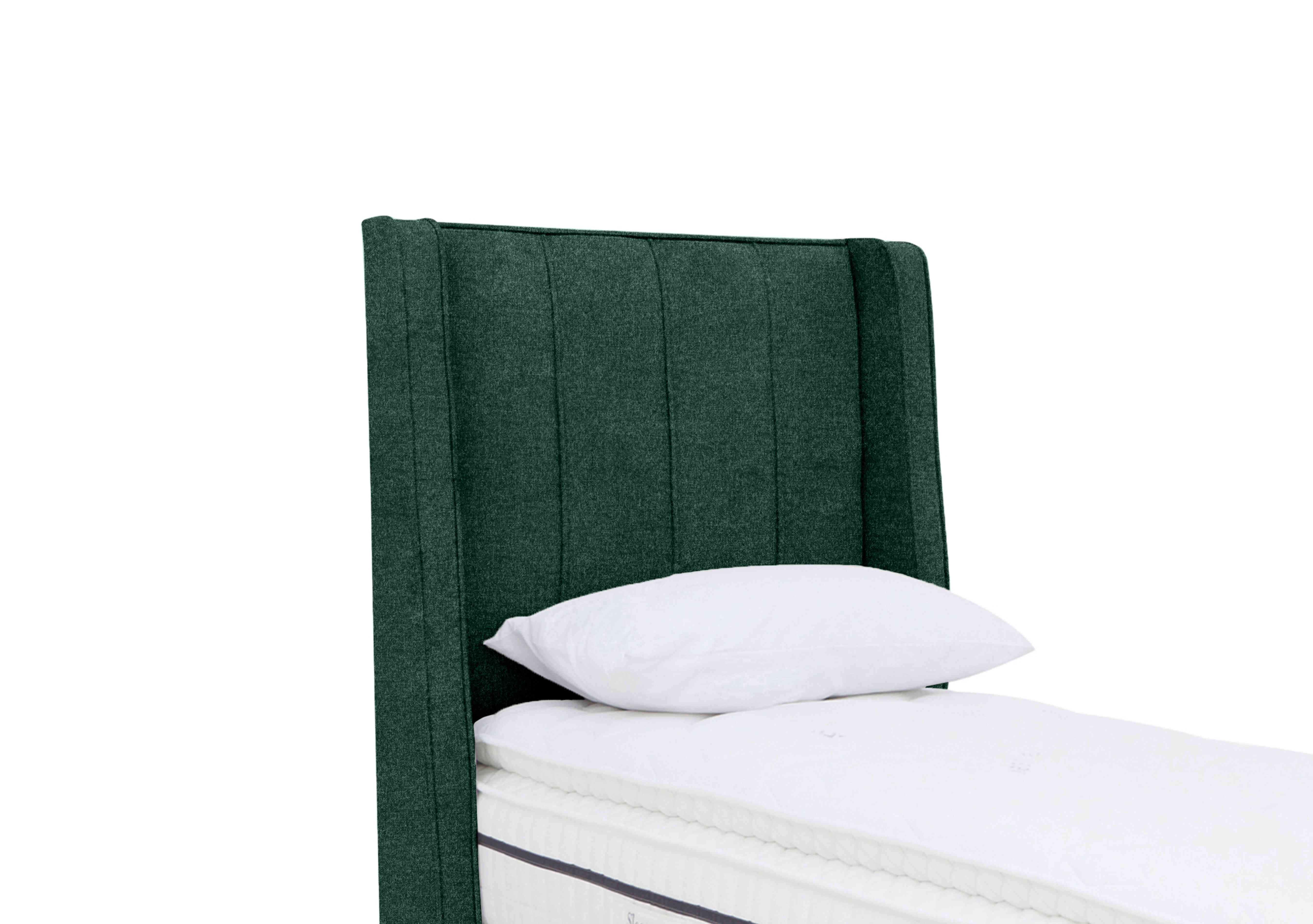 Davos Floor Standing Headboard in Queens Green on Furniture Village