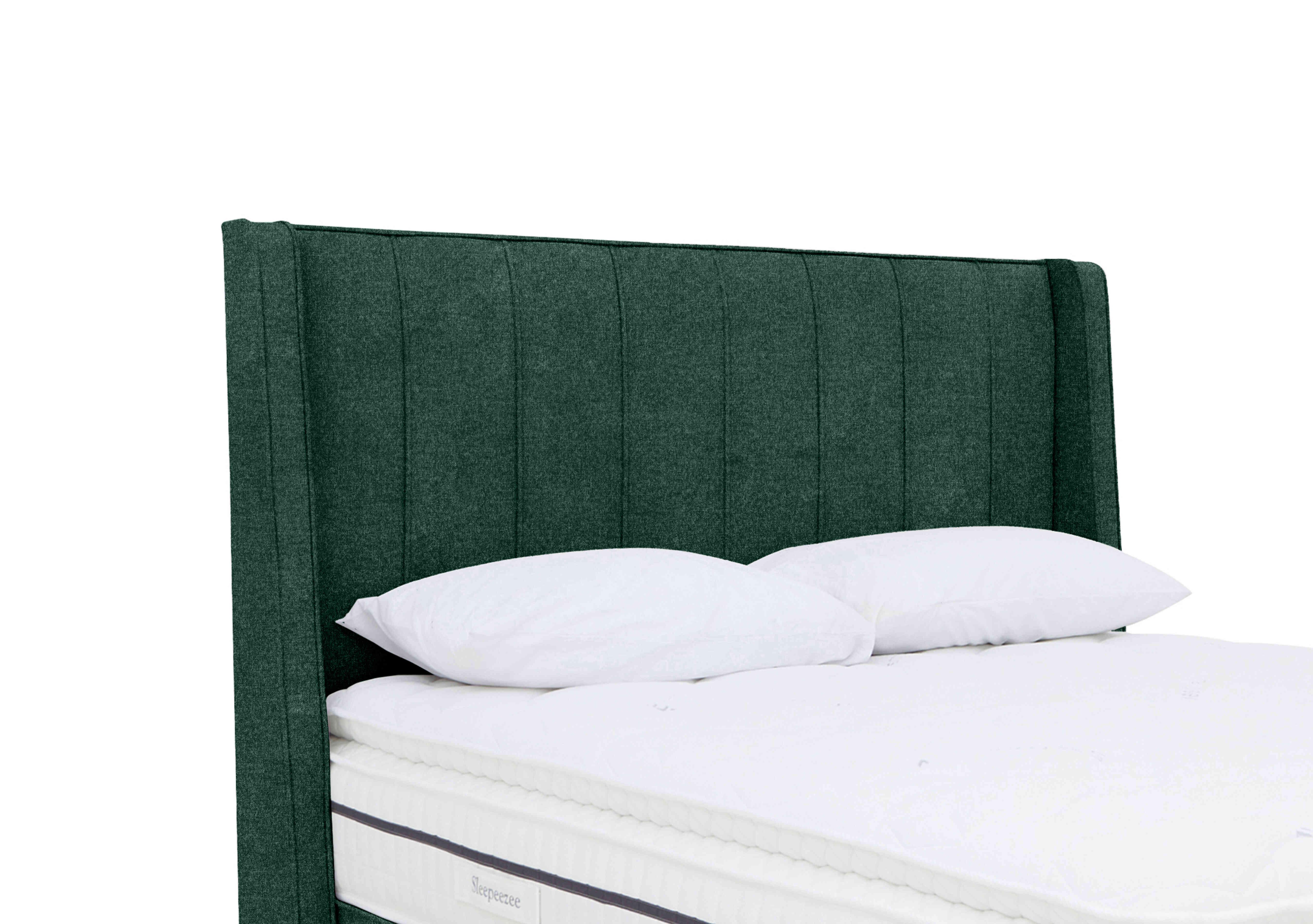 Davos Floor Standing Headboard in Queens Green on Furniture Village