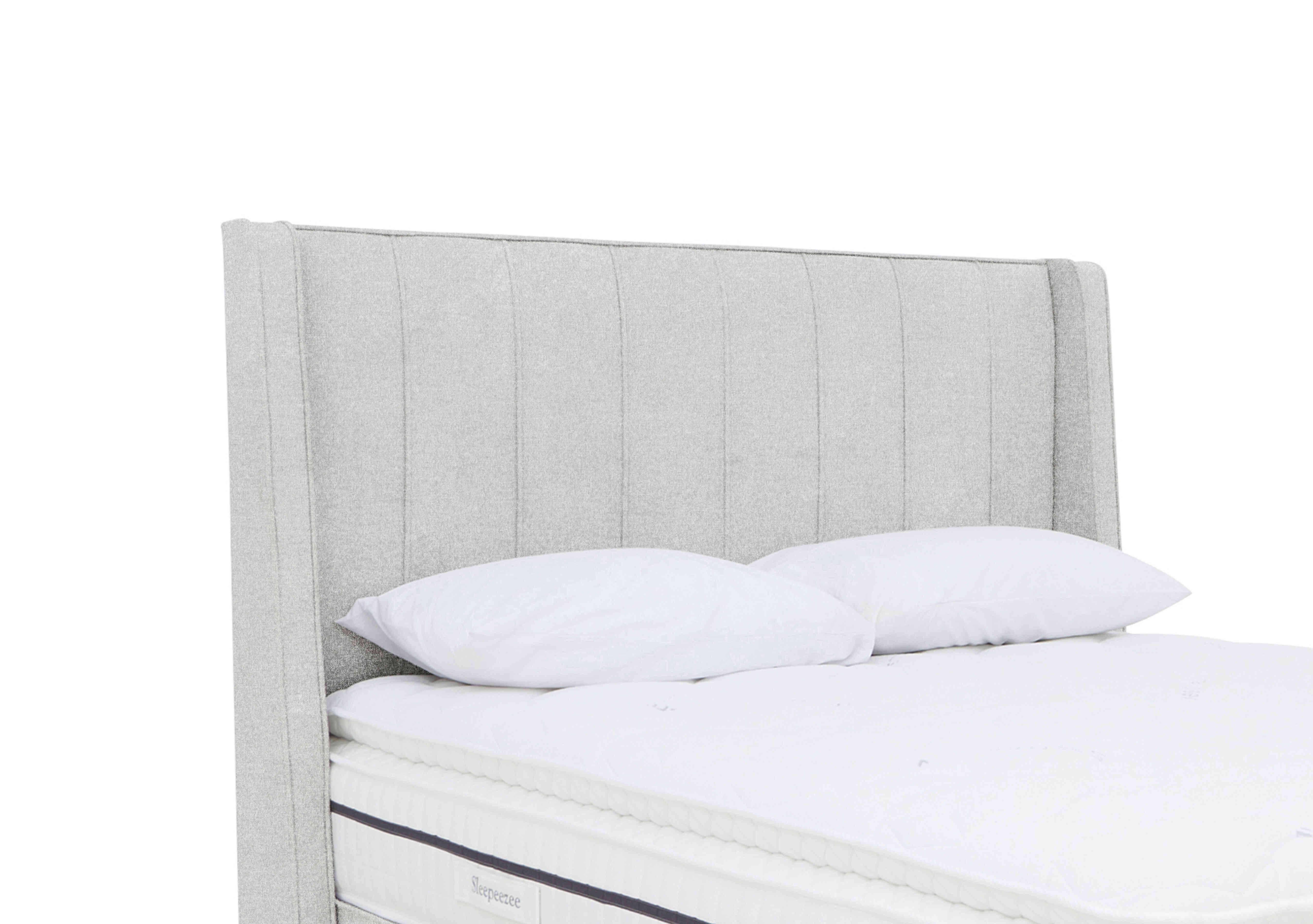 Davos Floor Standing Headboard in Queens Pebble on Furniture Village