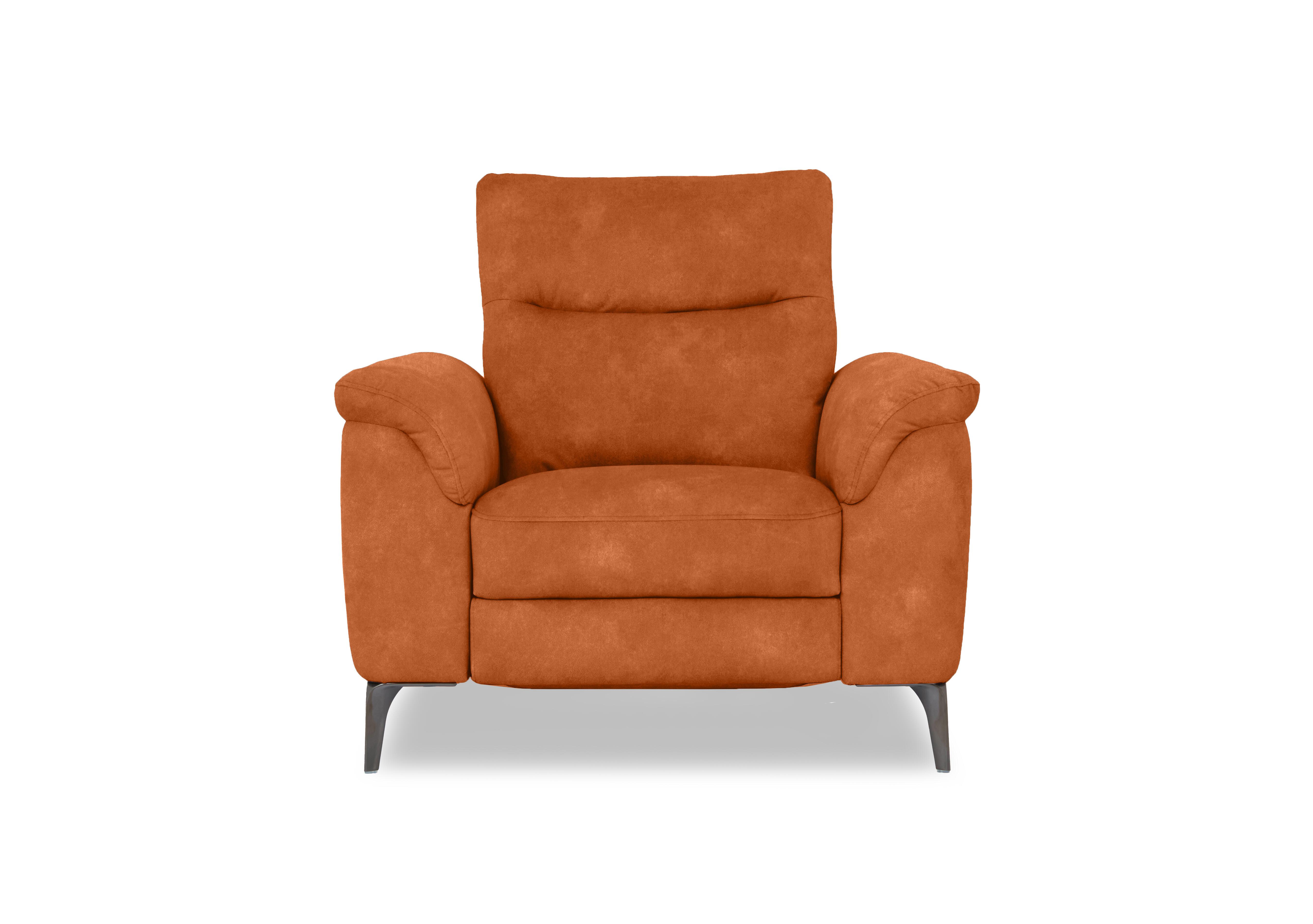 Morgan Fabric Chair in Dexter Pumpkin 43509 on Furniture Village