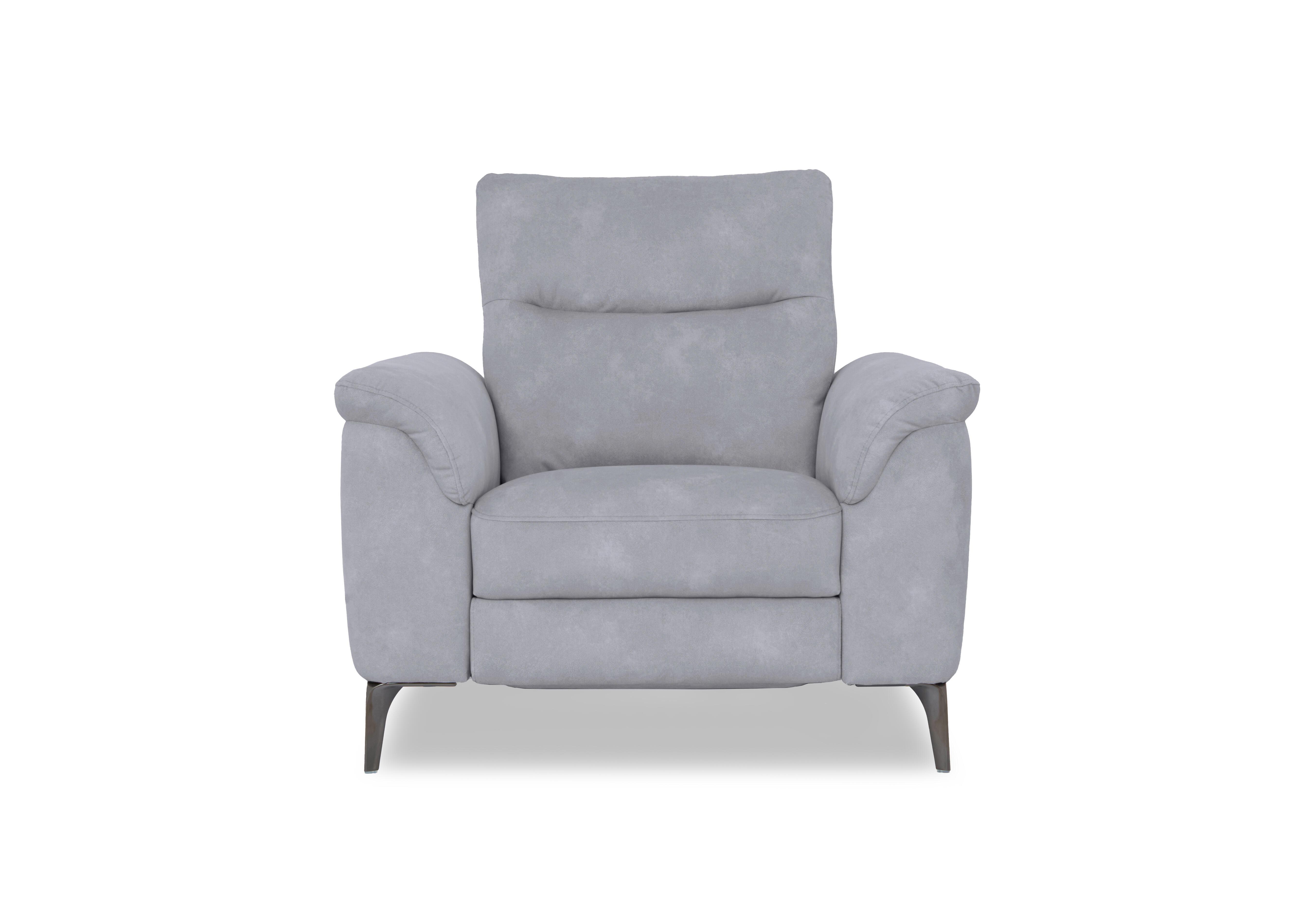 Morgan Fabric Chair in Dexter Smoke 43516 on Furniture Village