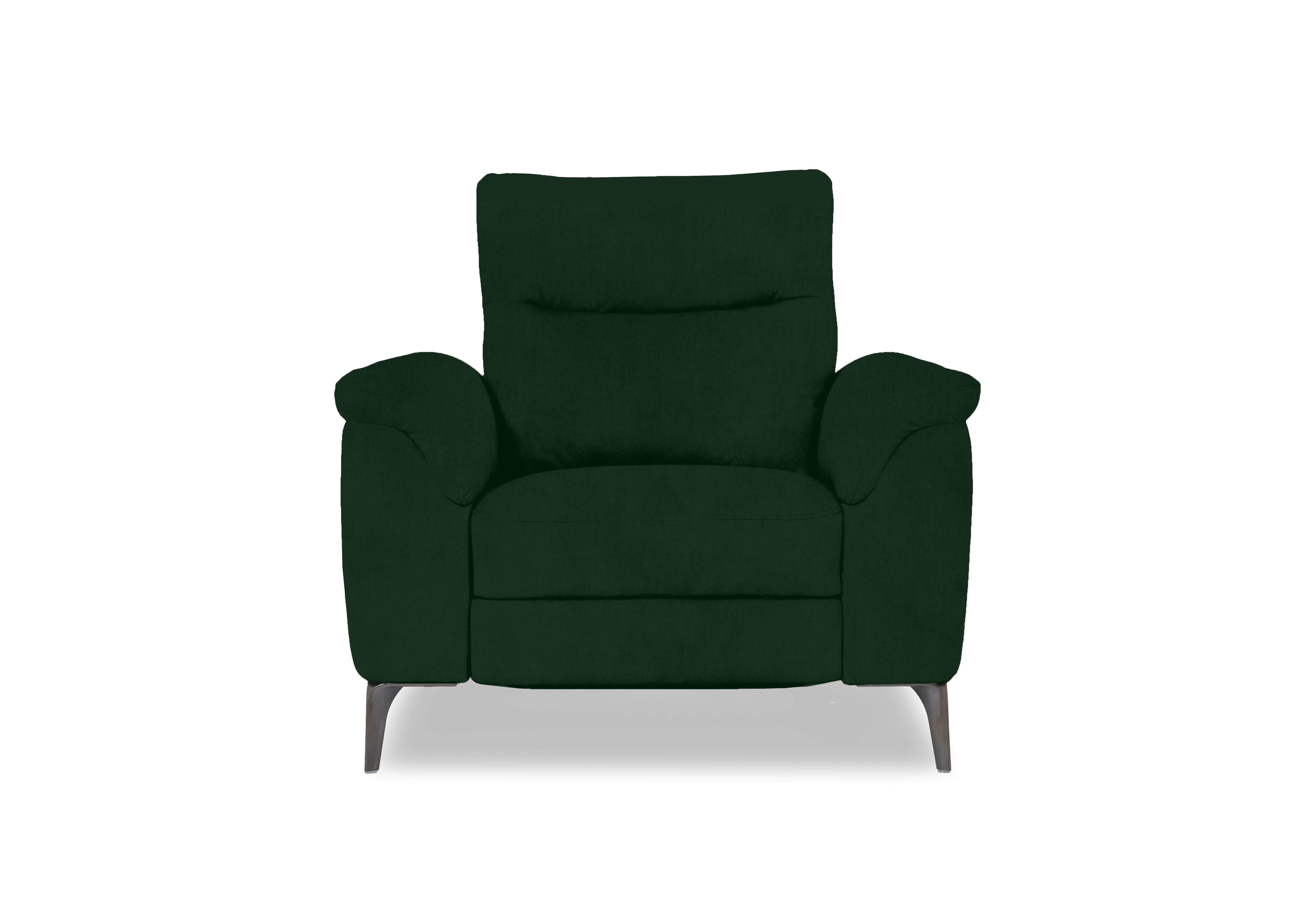 Morgan Fabric Chair in Opulence Bottle Green 51011 on Furniture Village