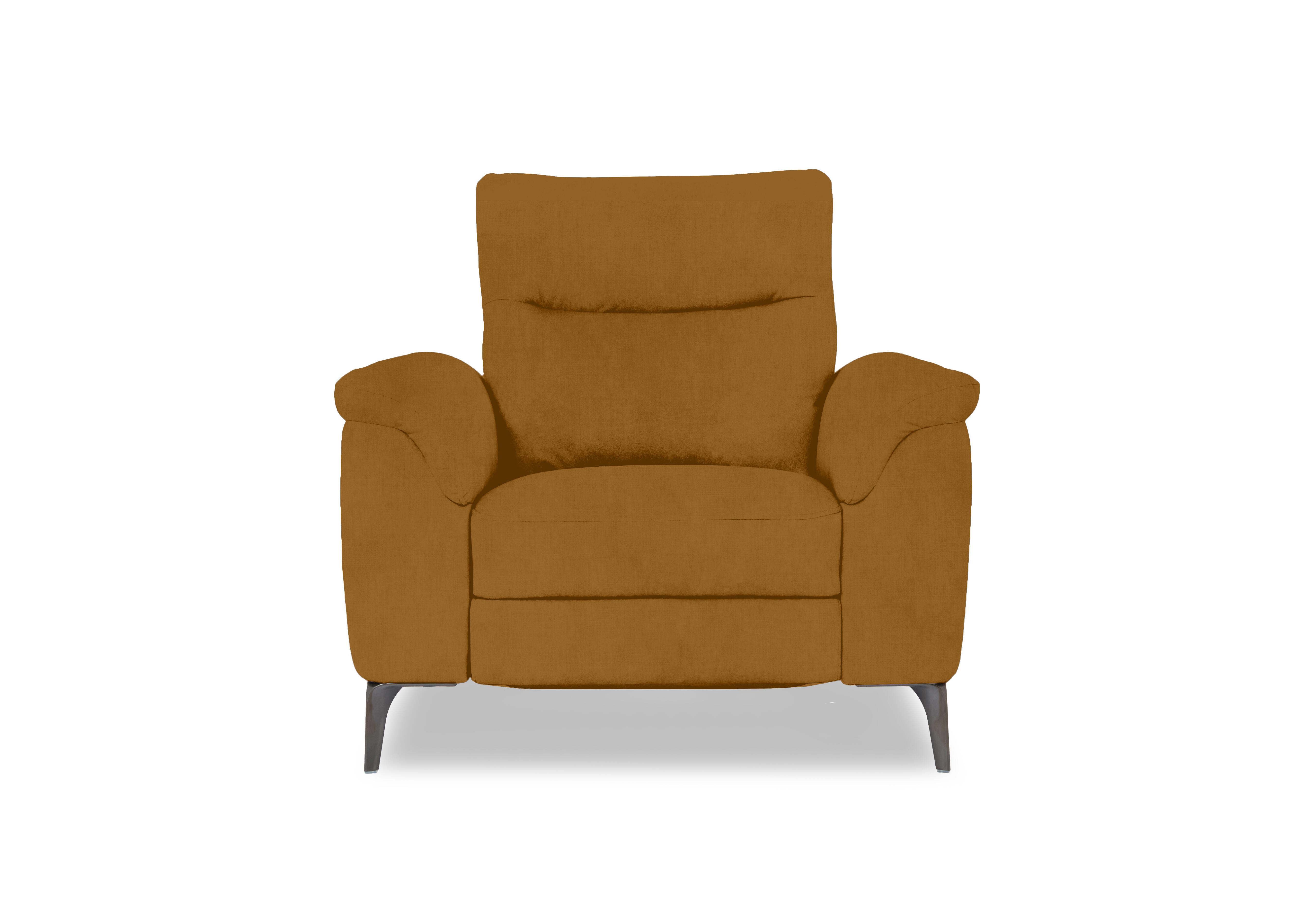 Morgan Fabric Chair in Opulence Saffron 51009 on Furniture Village
