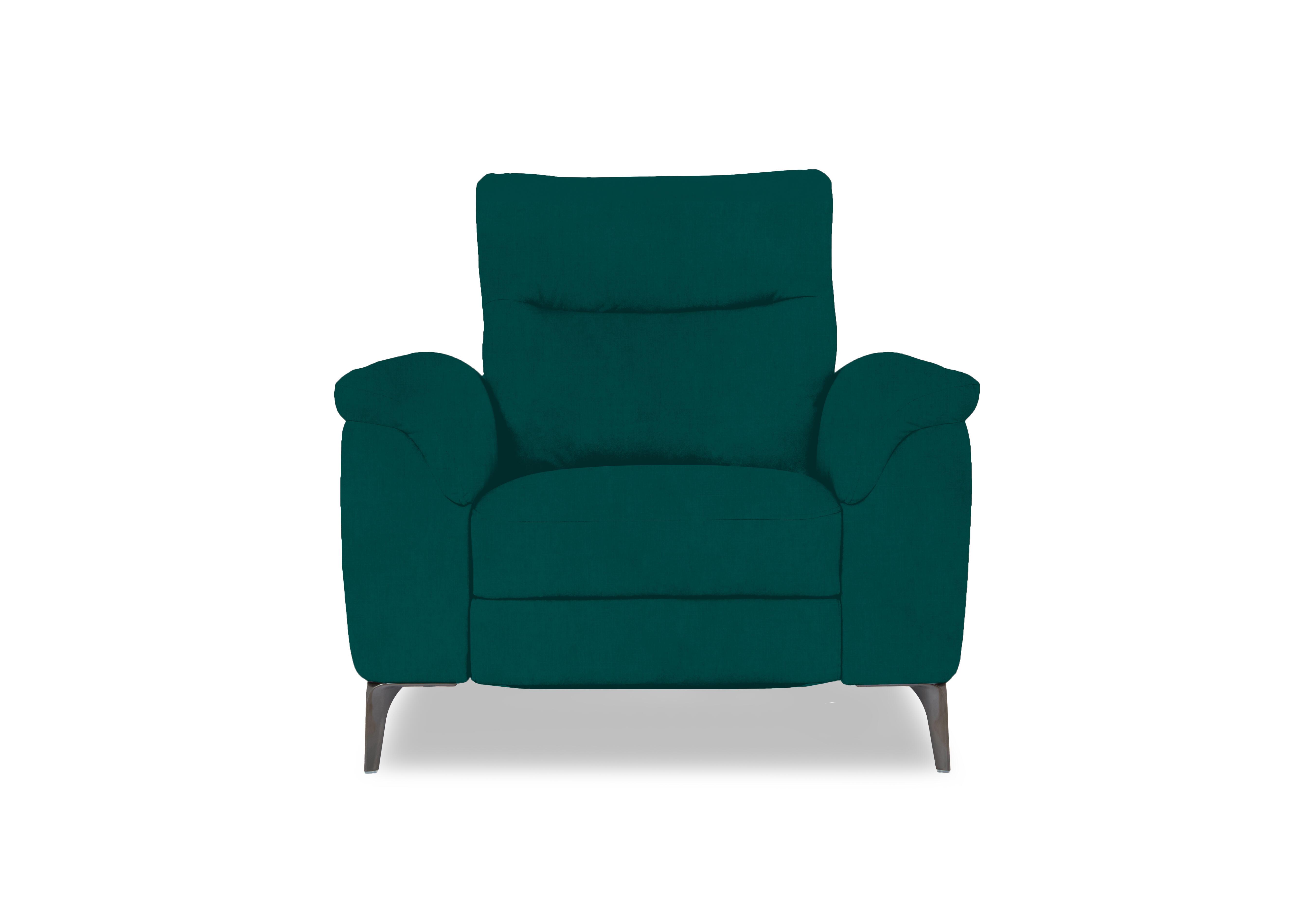 Morgan Fabric Chair in Opulence Teal 51003 on Furniture Village