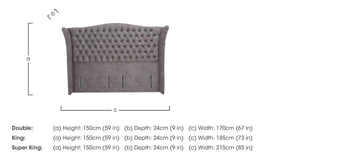 Hambleden Floor Standing Headboard in  on Furniture Village