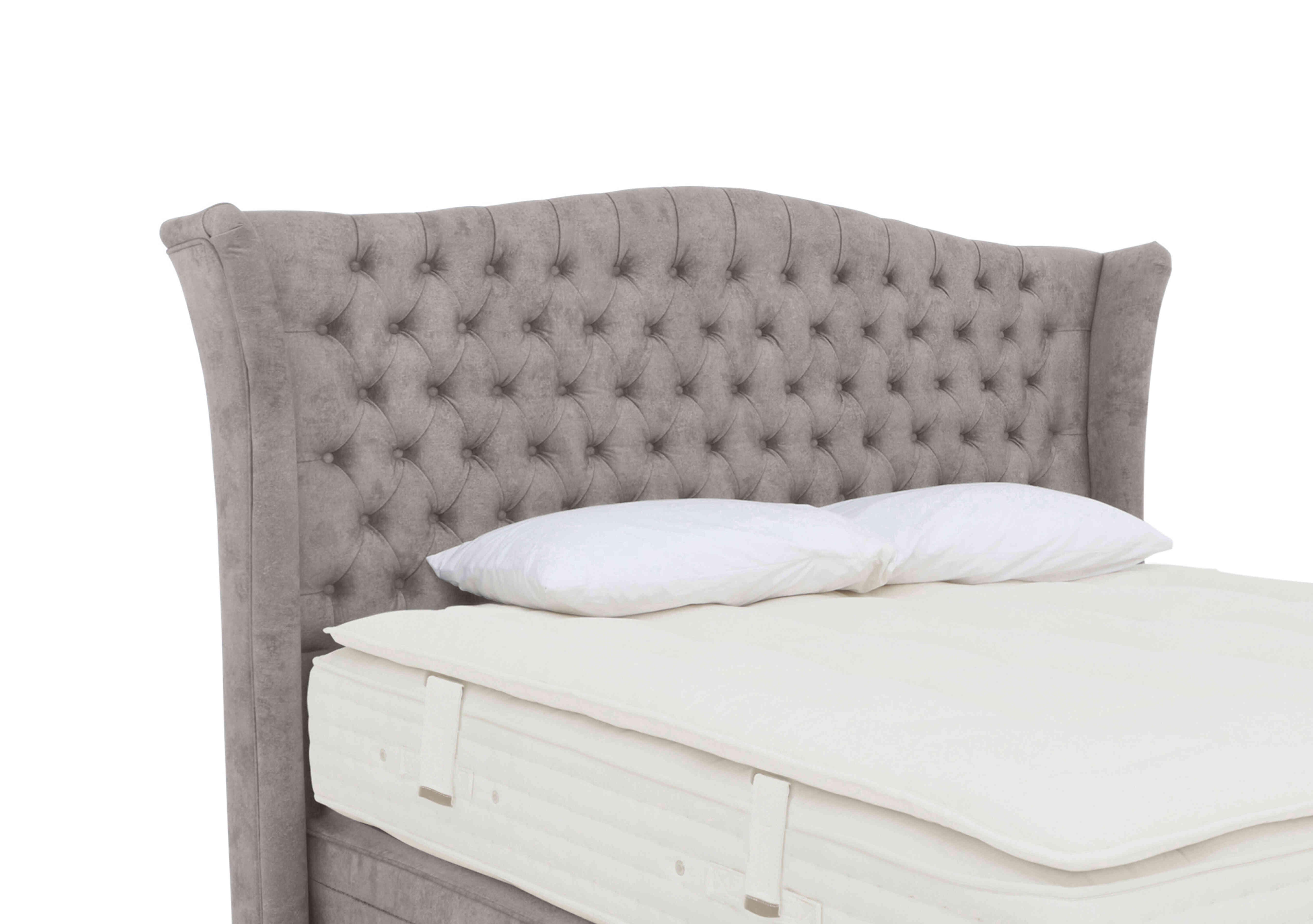 Hambleden Floor Standing Headboard in Daytona Silver on Furniture Village