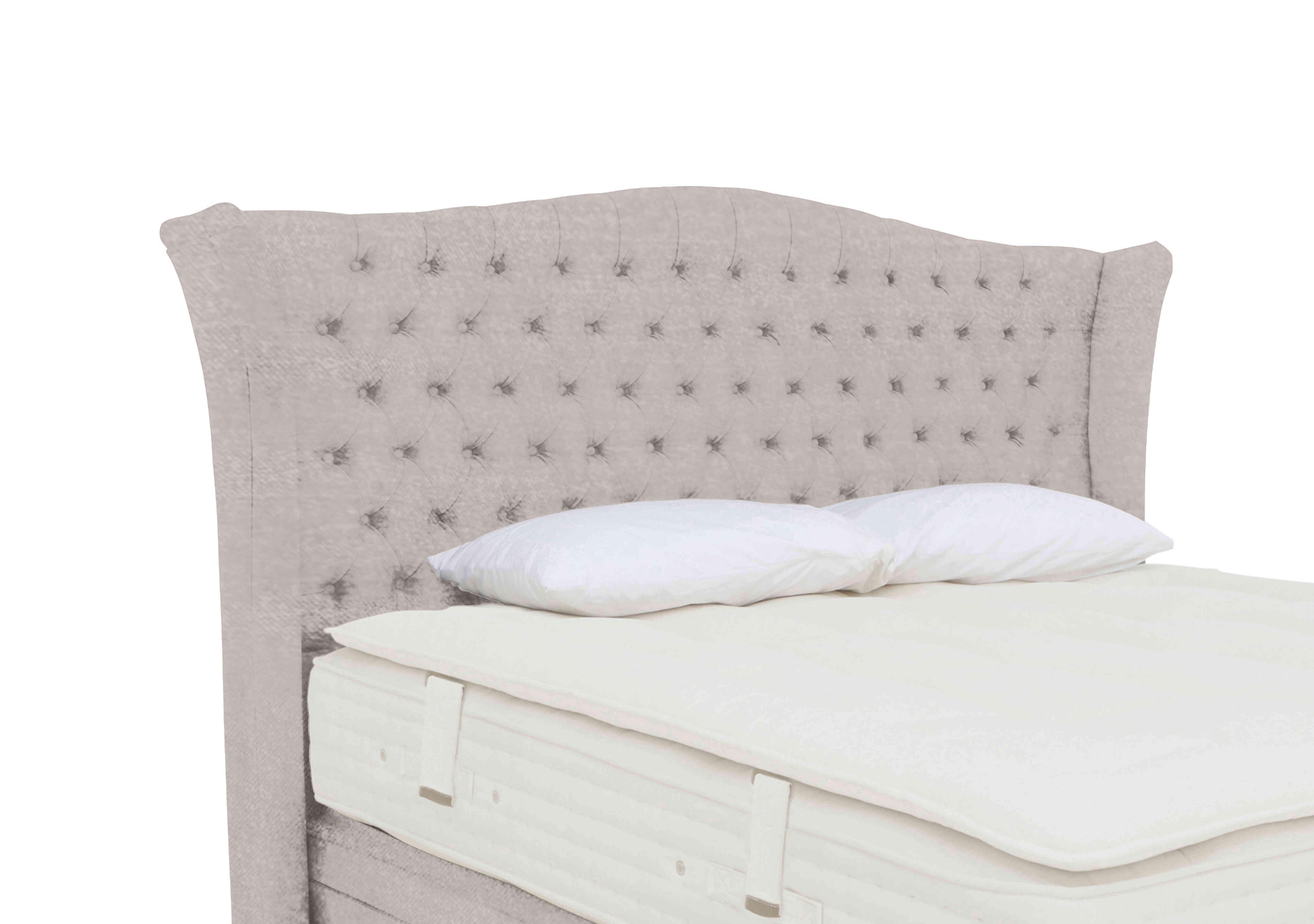 Hambleden Floor Standing Headboard in Imperio 903 Stone on Furniture Village