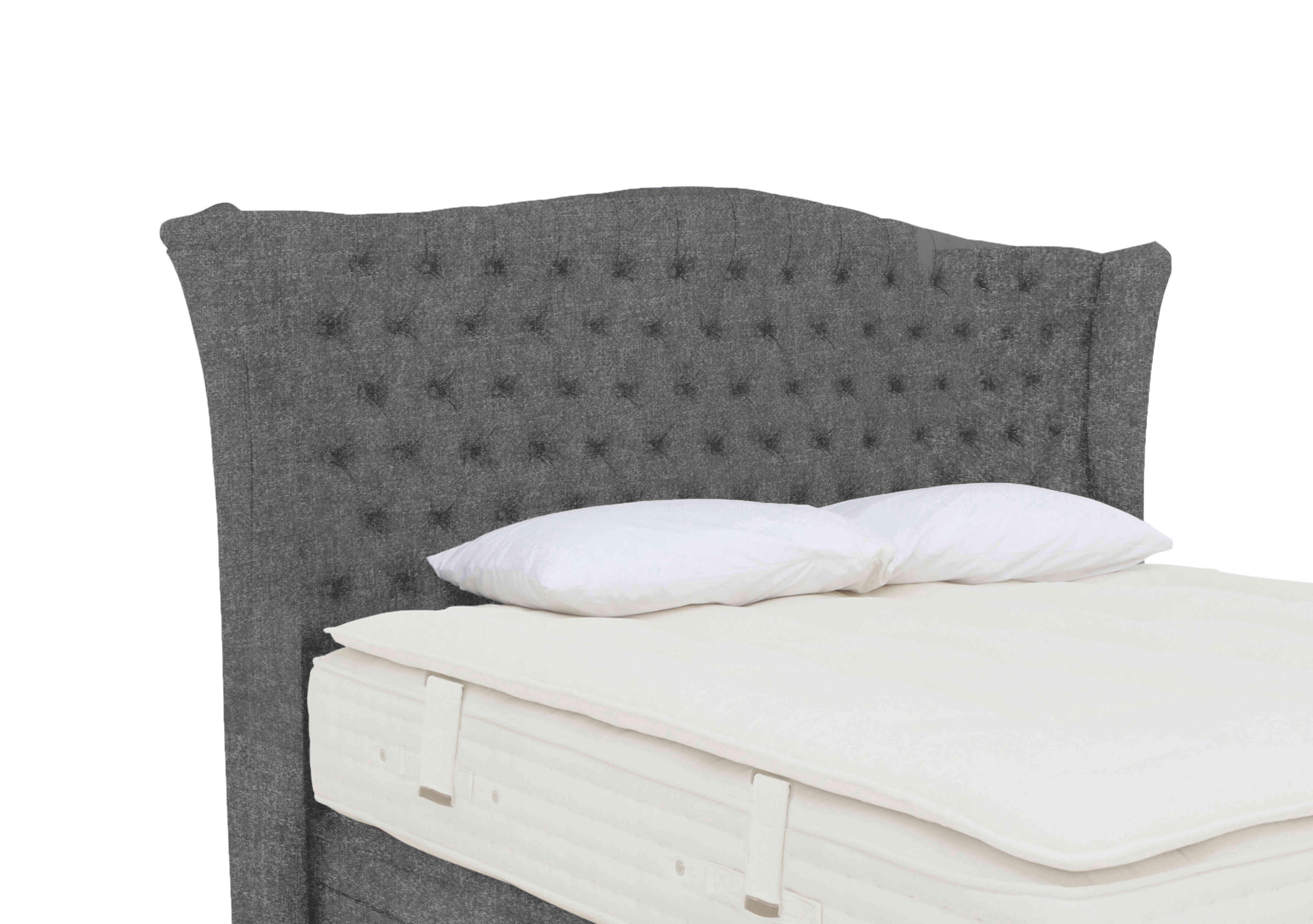 Hambleden Floor Standing Headboard in Tweed 803 Grey on Furniture Village