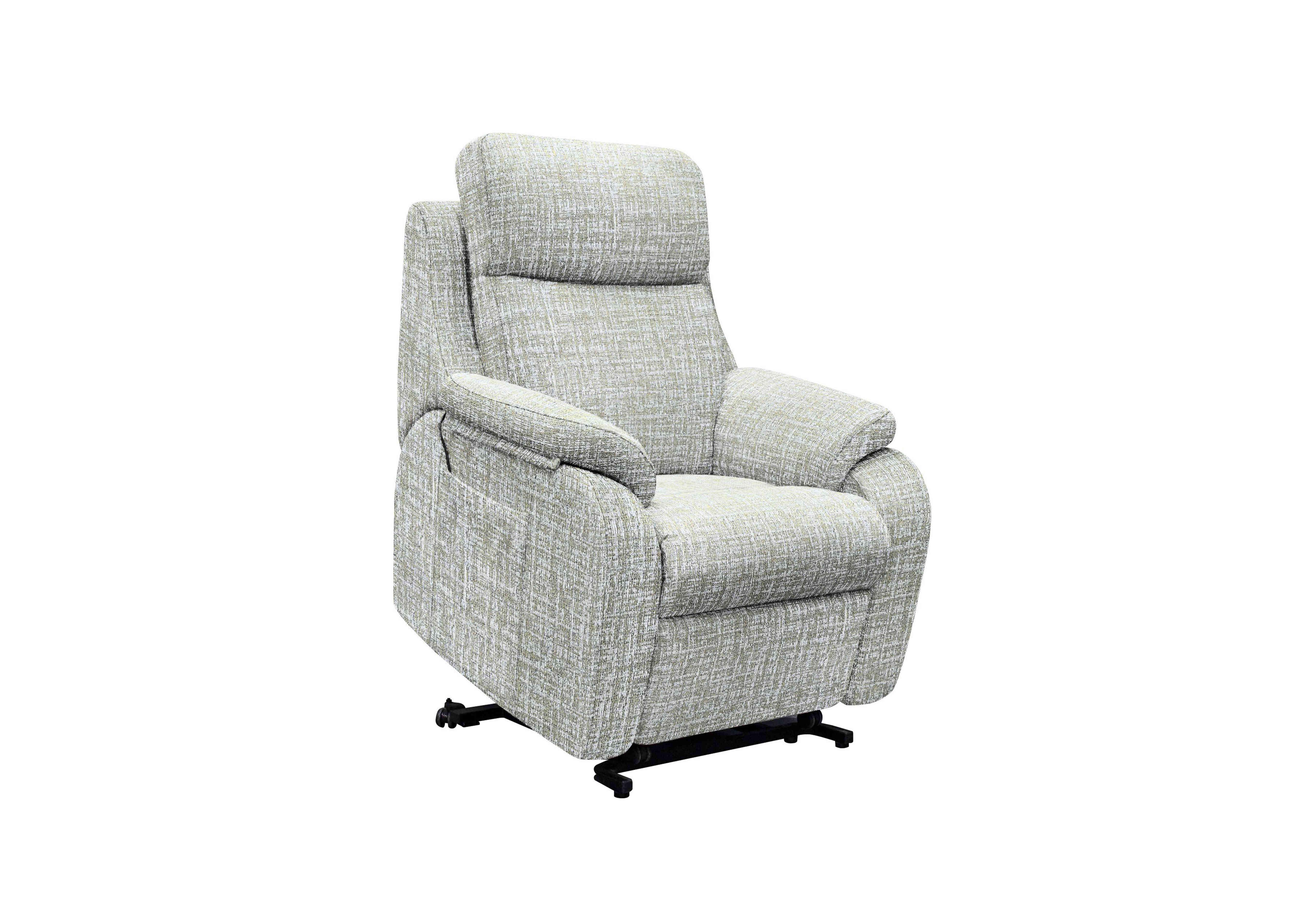 Kingsbury Small Fabric Lift and Rise Chair in B102 Shore Oatmeal on Furniture Village
