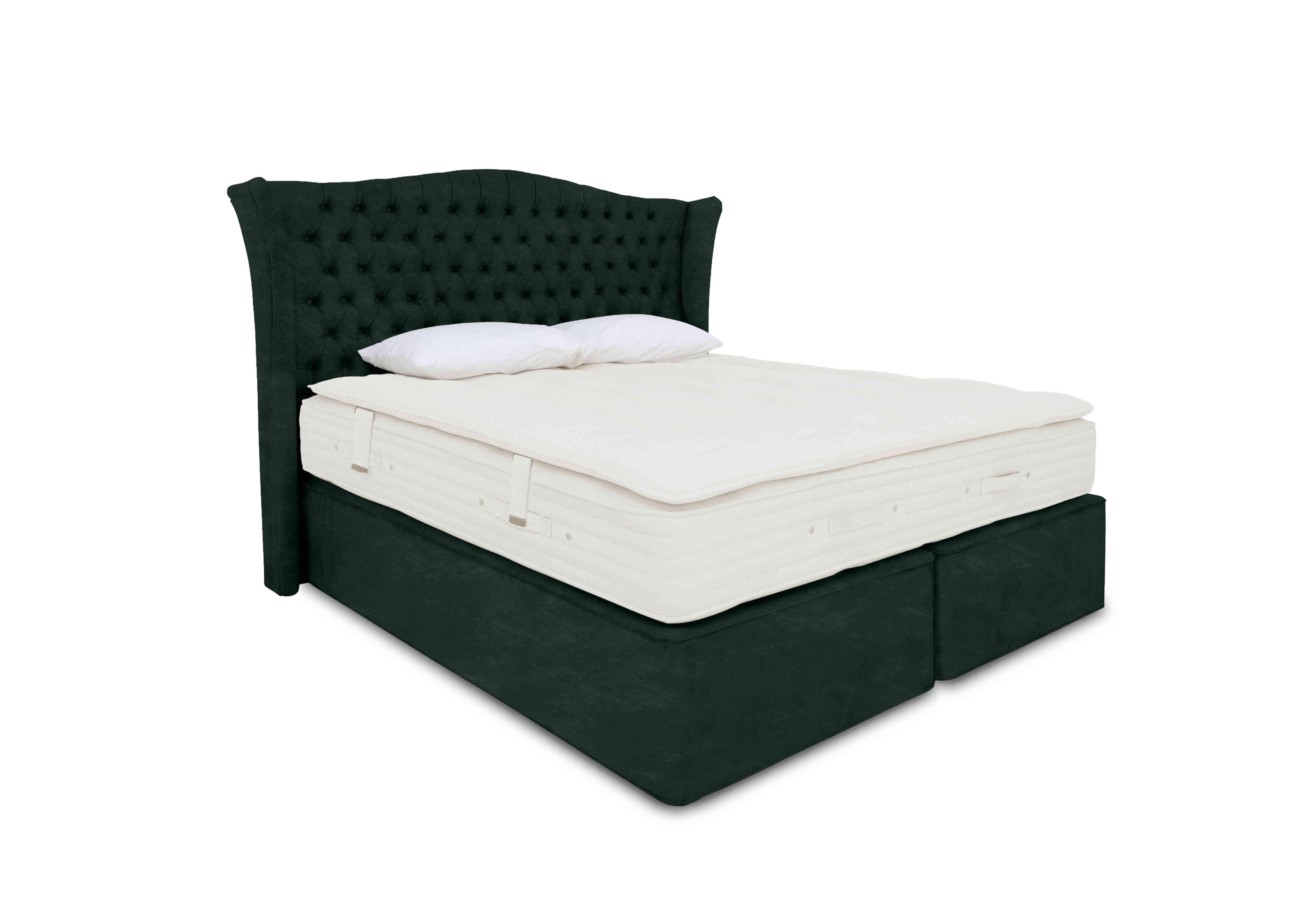 Majestic Sprung Divan Set in Premium Emerald Green / 501 on Furniture Village