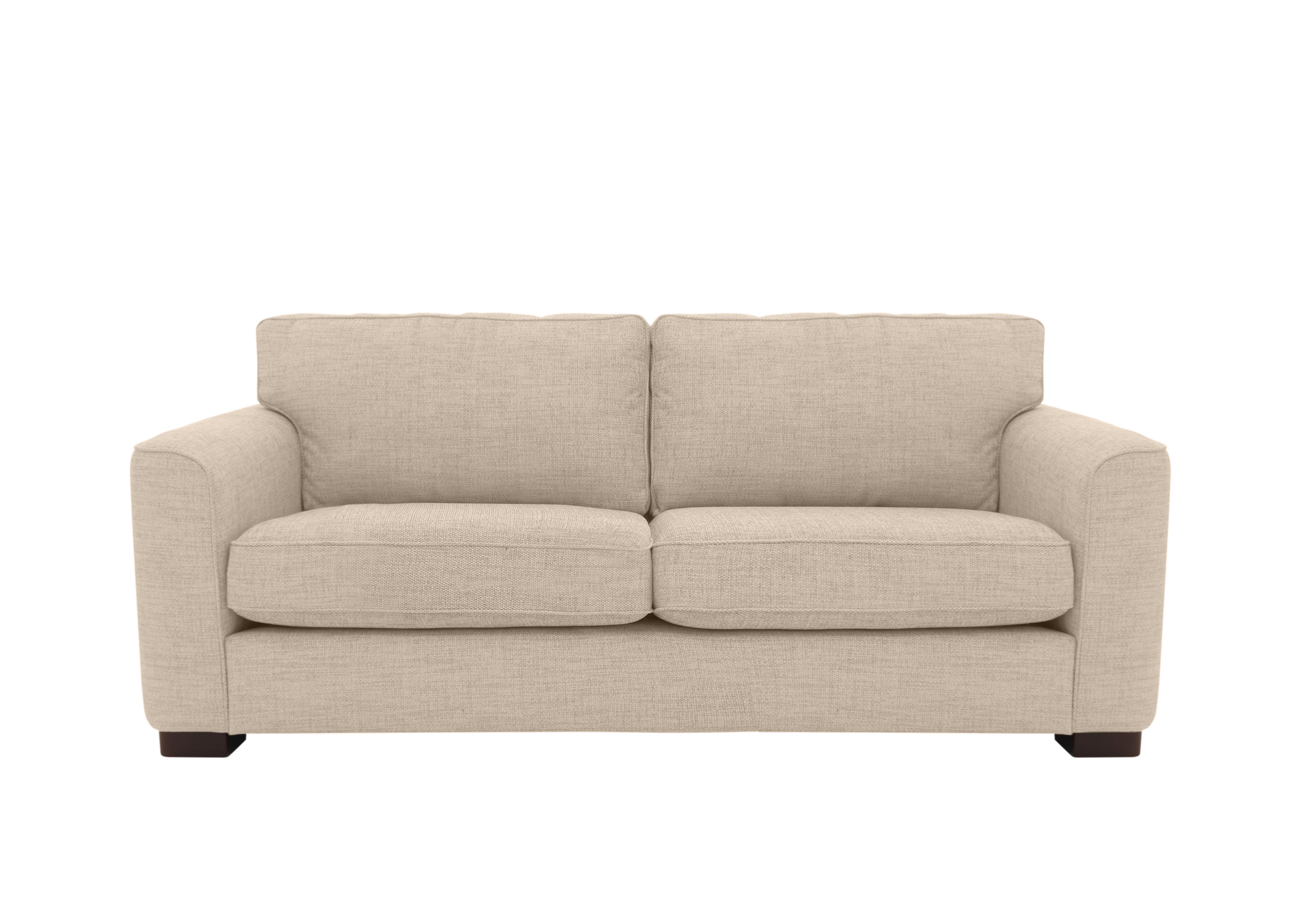 Elora 3 Seater Fabric Sofa in Kento 03 Crema Dbf on Furniture Village