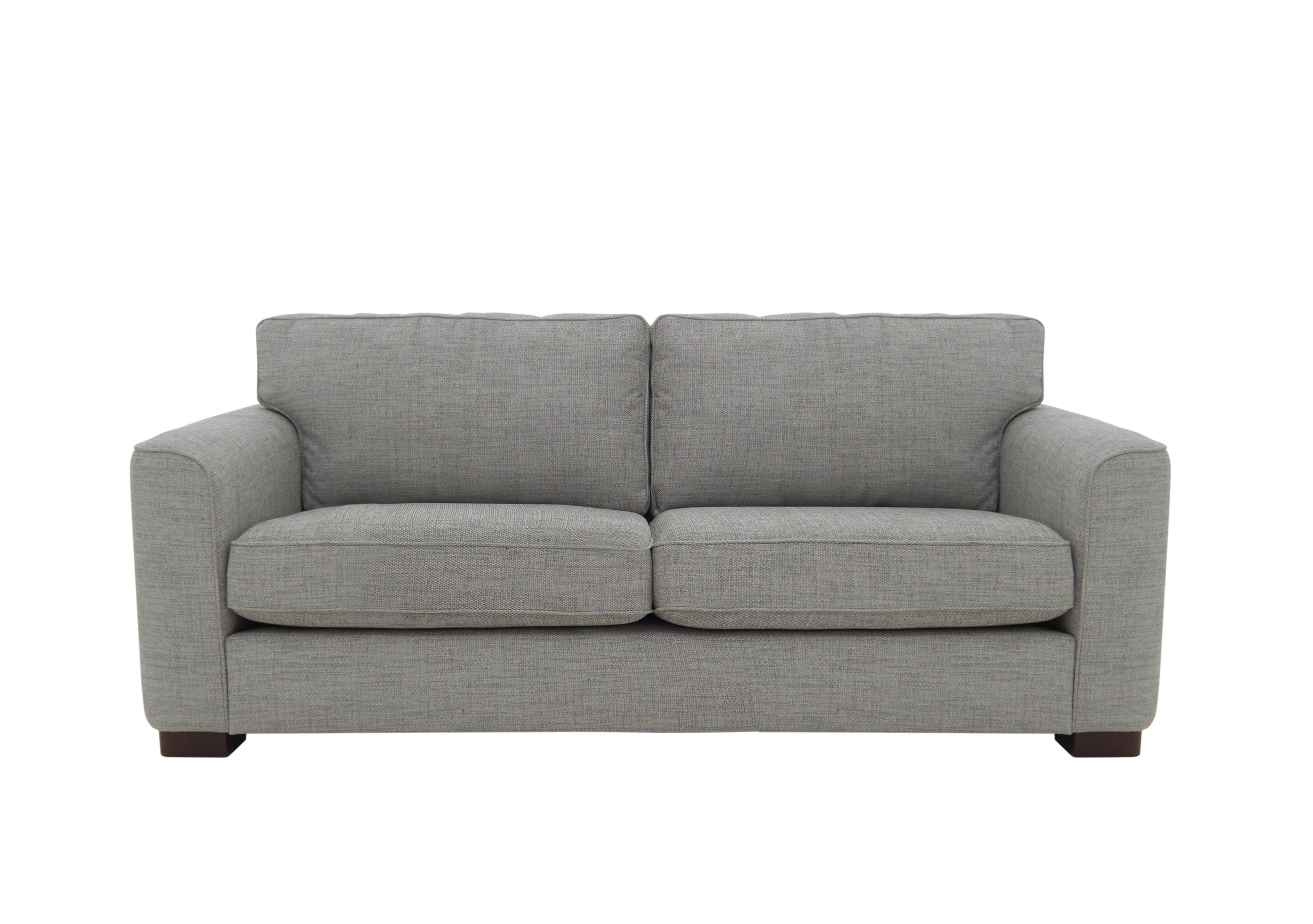Elora 3 Seater Fabric Sofa in Kento 301 Warm Grey Dbf on Furniture Village