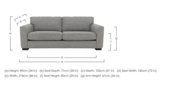 Elora 4 Seater Fabric Sofa in  on Furniture Village