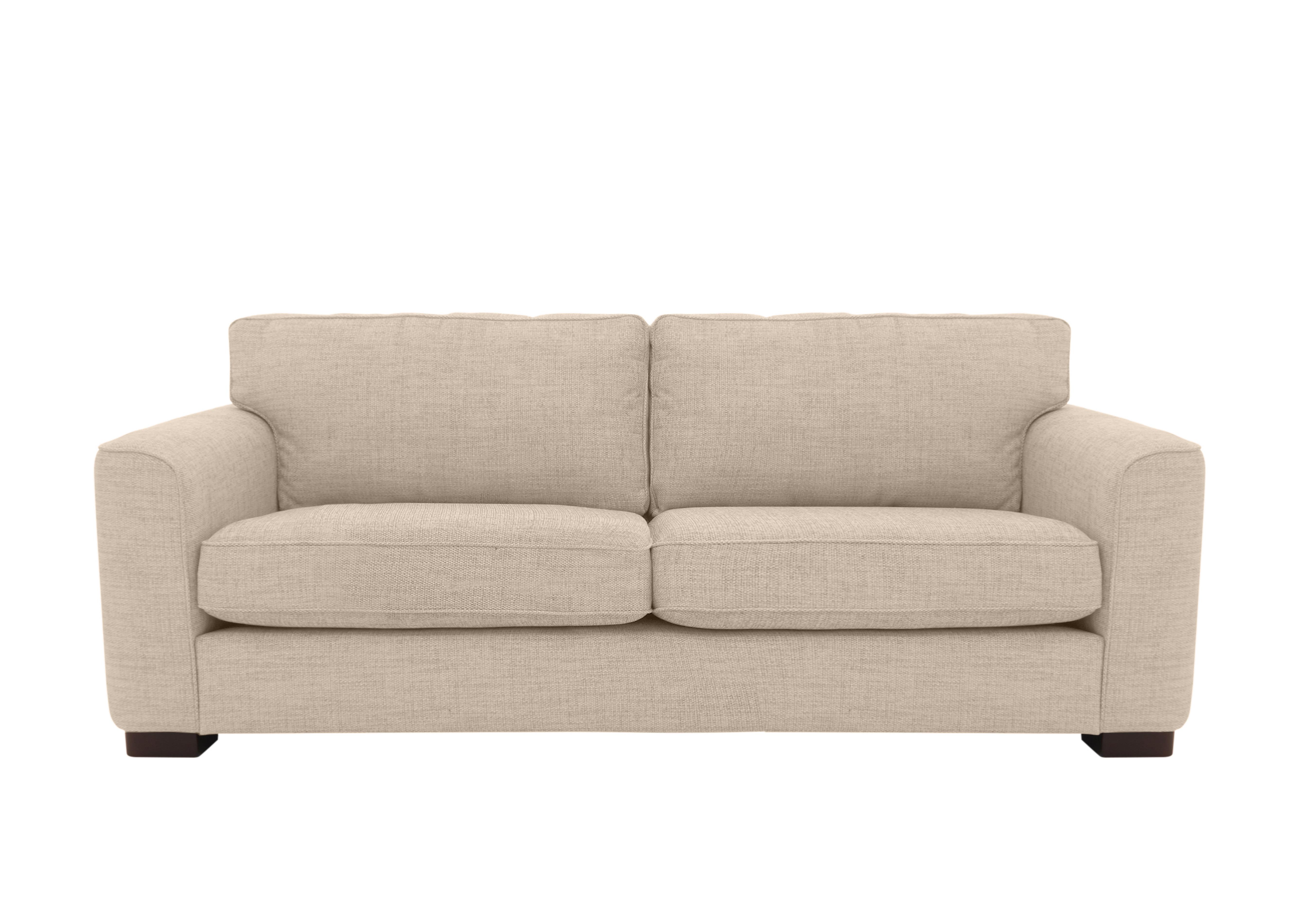 Elora 4 Seater Fabric Sofa in Kento 03 Crema Dbf on Furniture Village