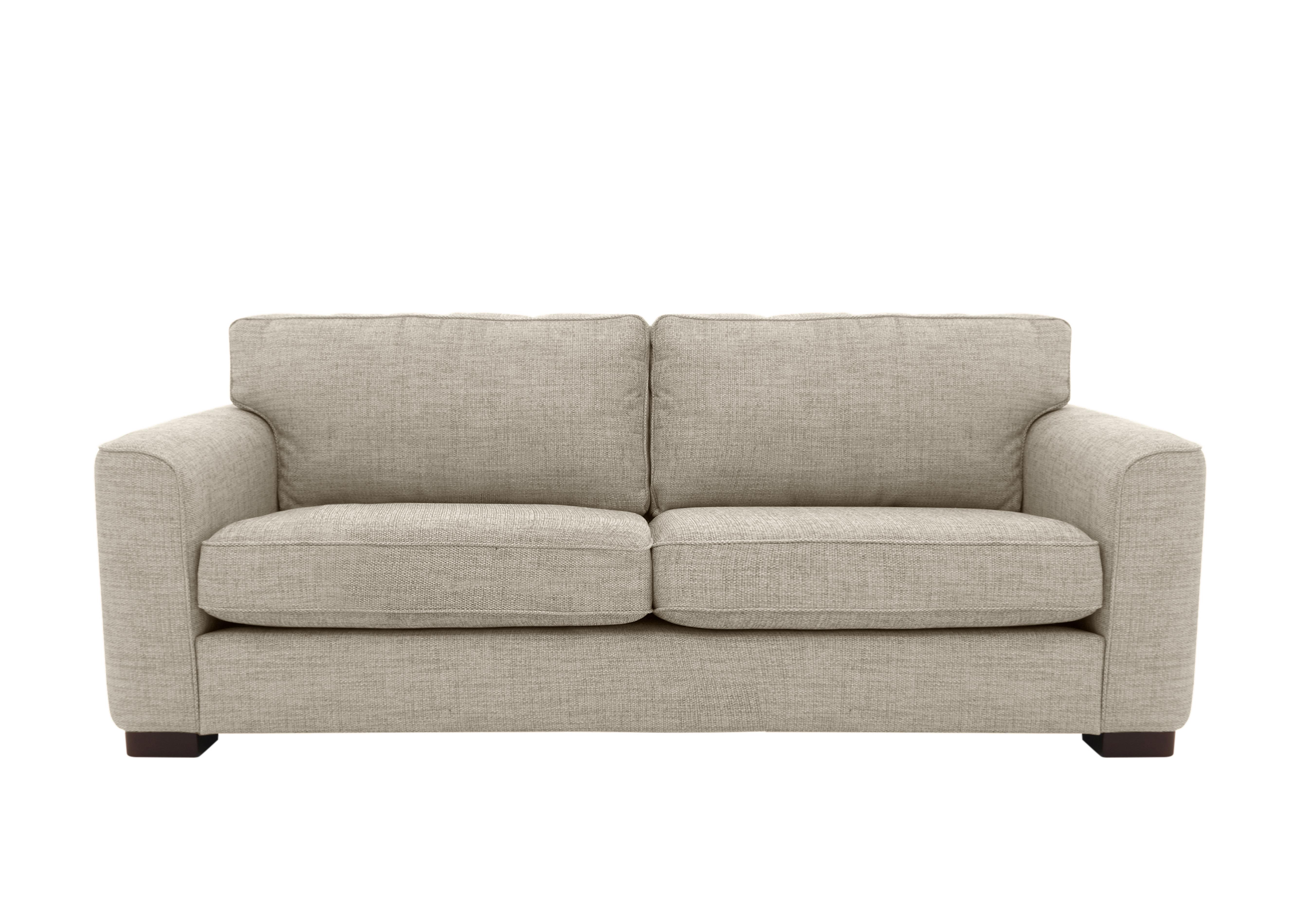 Elora 4 Seater Fabric Sofa in Kento 142 Stone Dbf on Furniture Village