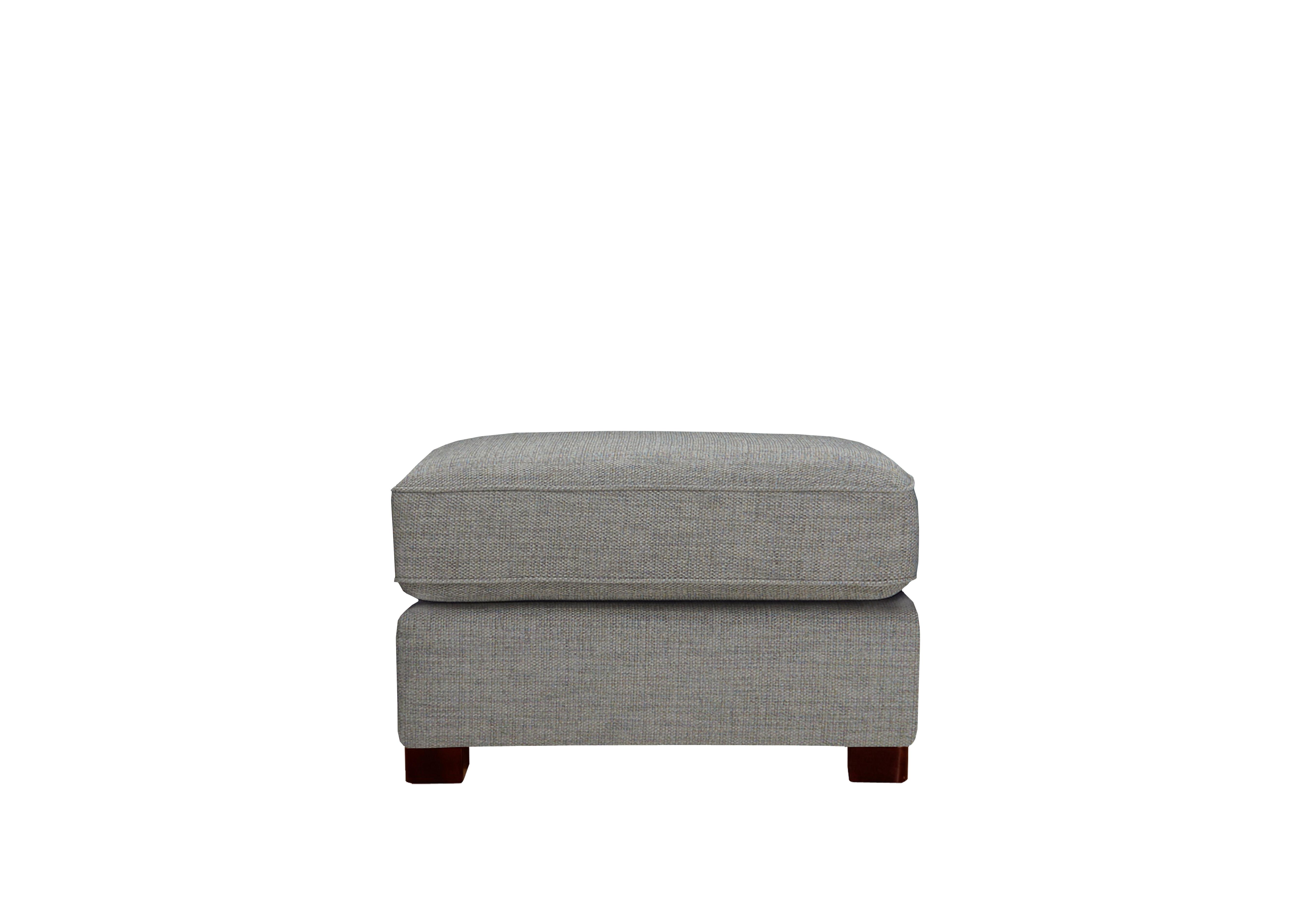 Elora Small Fabric Storage Footstool in Kento 301 Warm Grey Dbf on Furniture Village