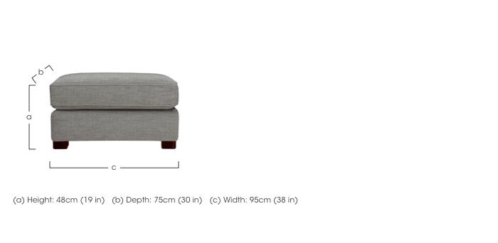 Elora Large Fabric Storage Footstool in  on Furniture Village