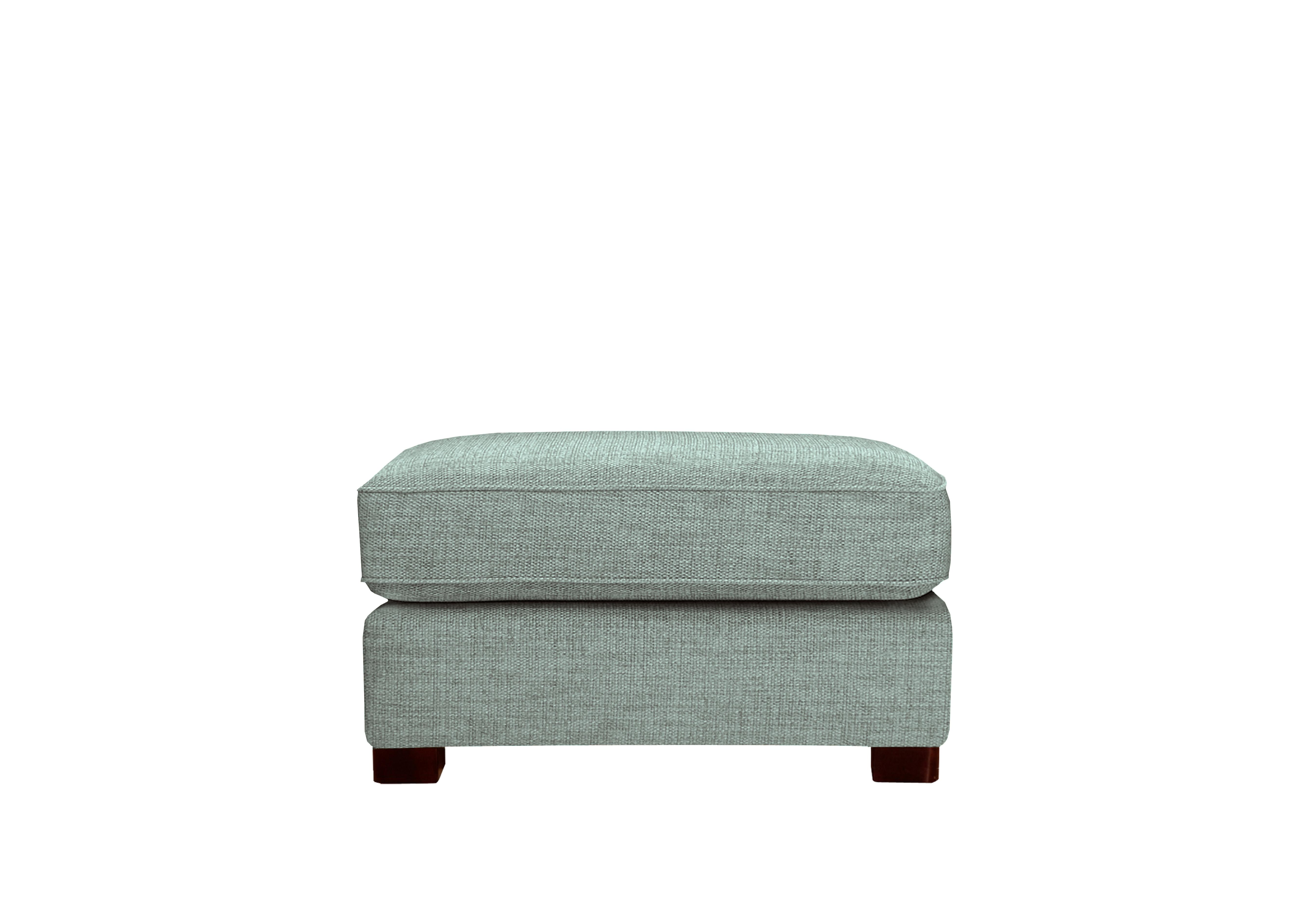 Elora Large Fabric Storage Footstool in Kento 509 Aqua Dbf on Furniture Village