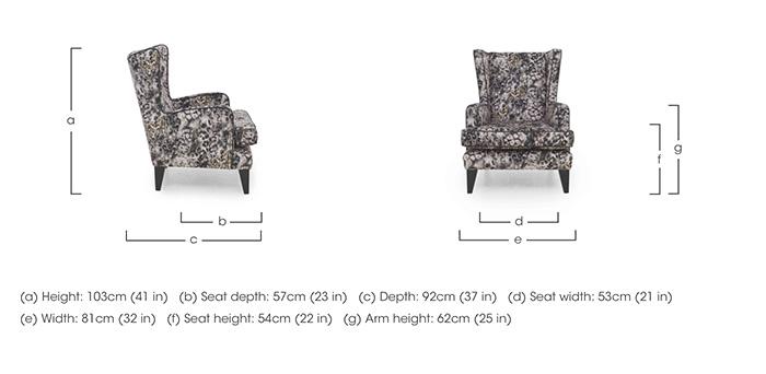 Modern Classics Wing Chair in  on Furniture Village