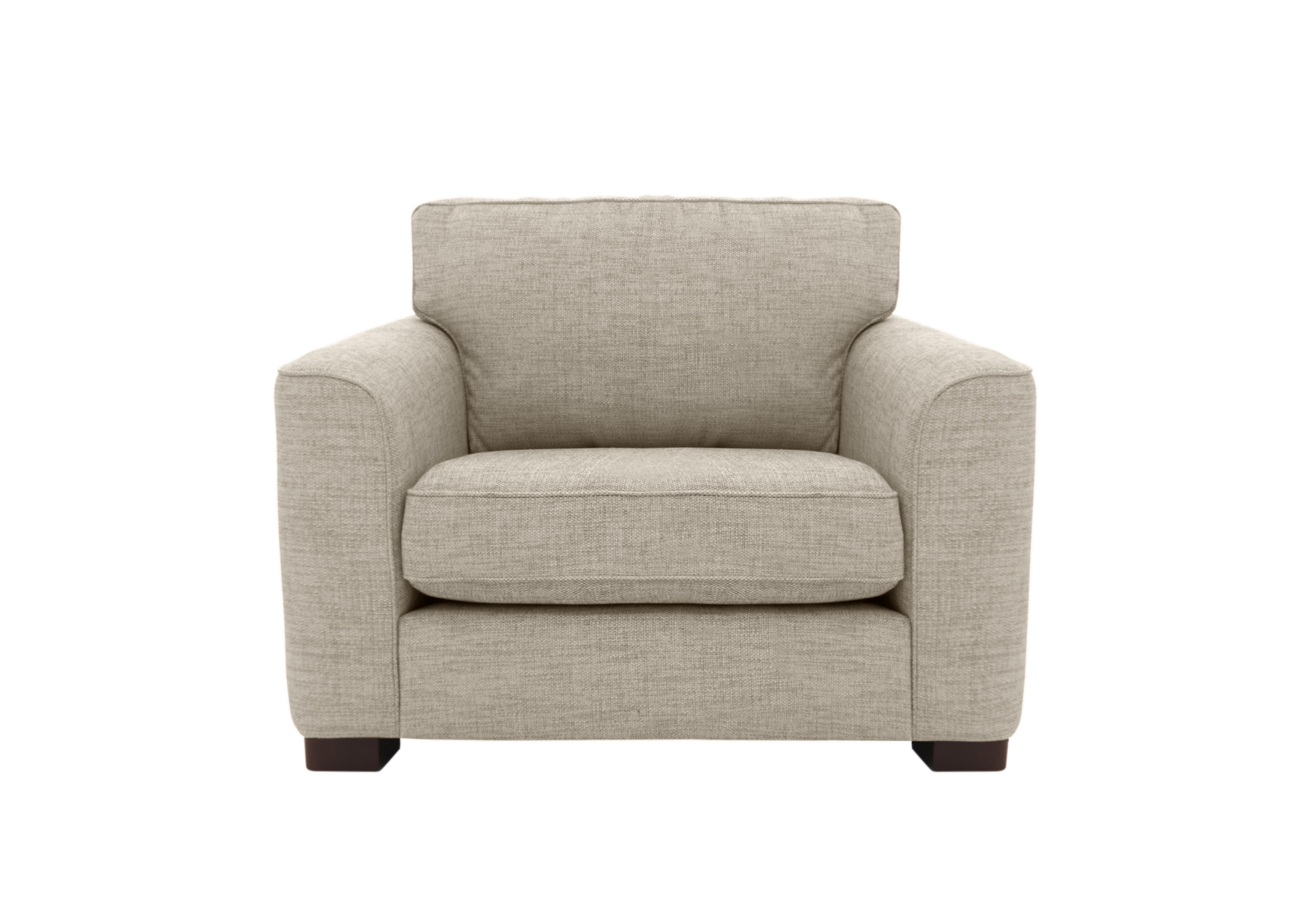 Elora Large Fabric Armchair in Kento 142 Stone Dbf on Furniture Village