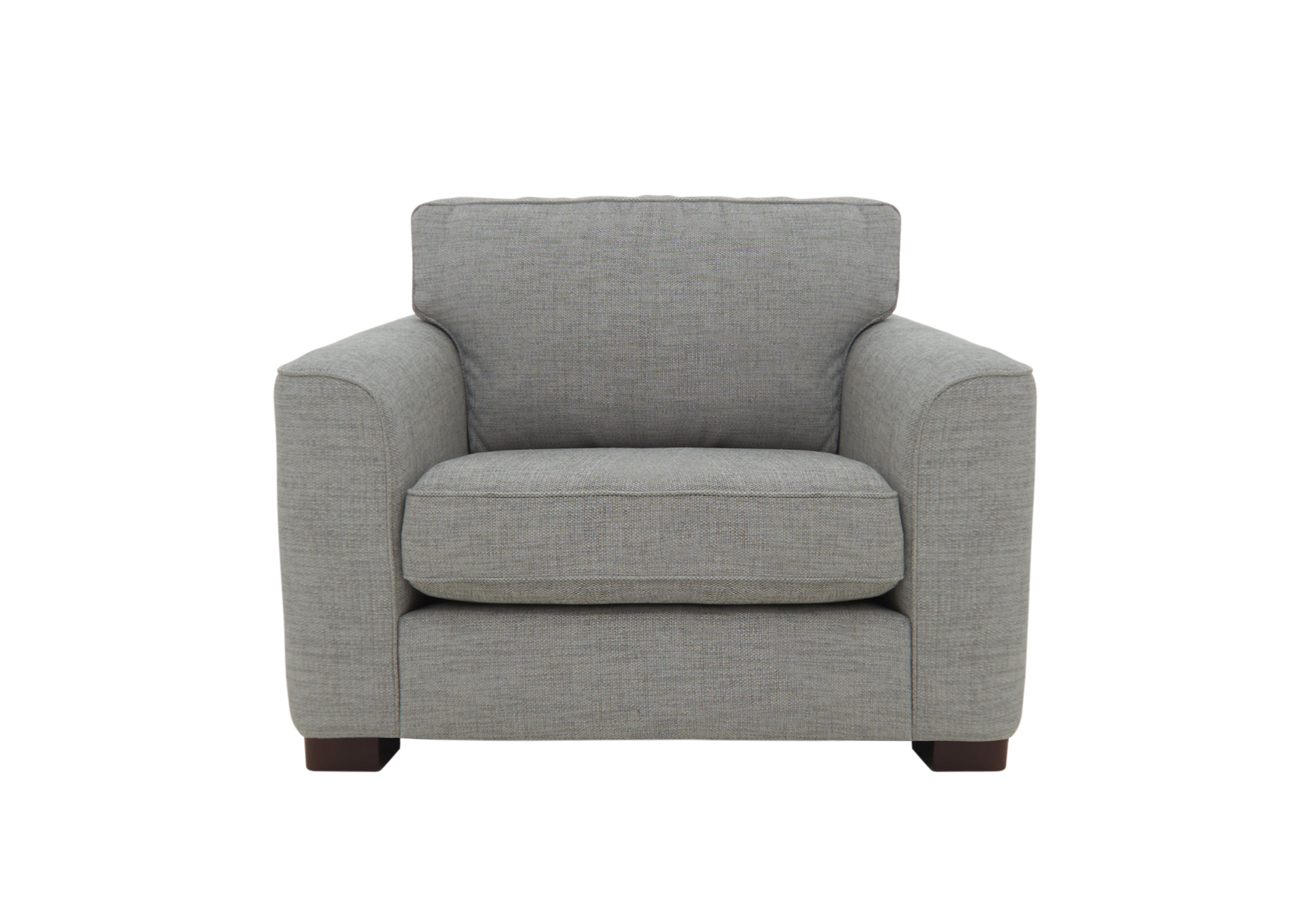 Elora Large Fabric Armchair in Kento 301 Warm Grey Dbf on Furniture Village