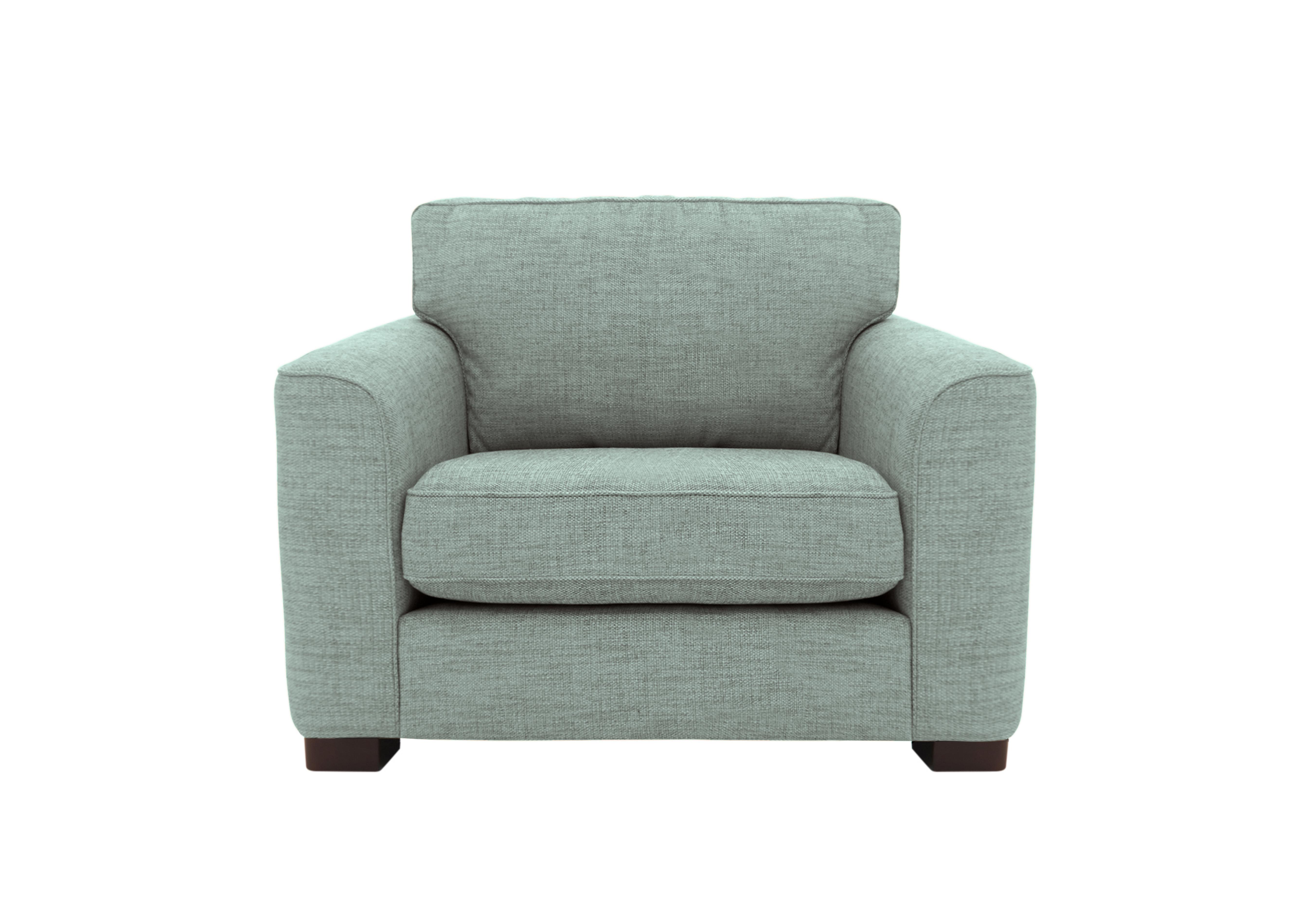 Elora Large Fabric Armchair in Kento 509 Aqua Dbf on Furniture Village