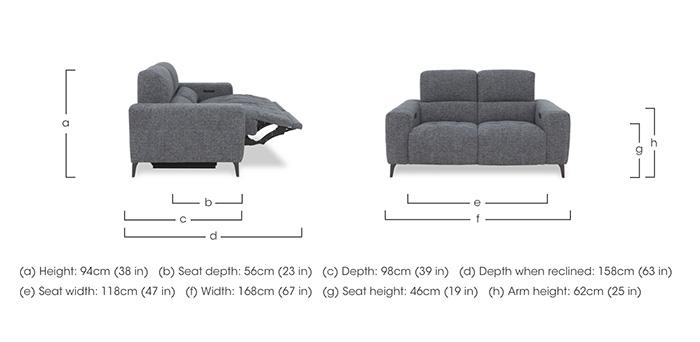 New York 2 Seater Fabric Sofa in  on Furniture Village