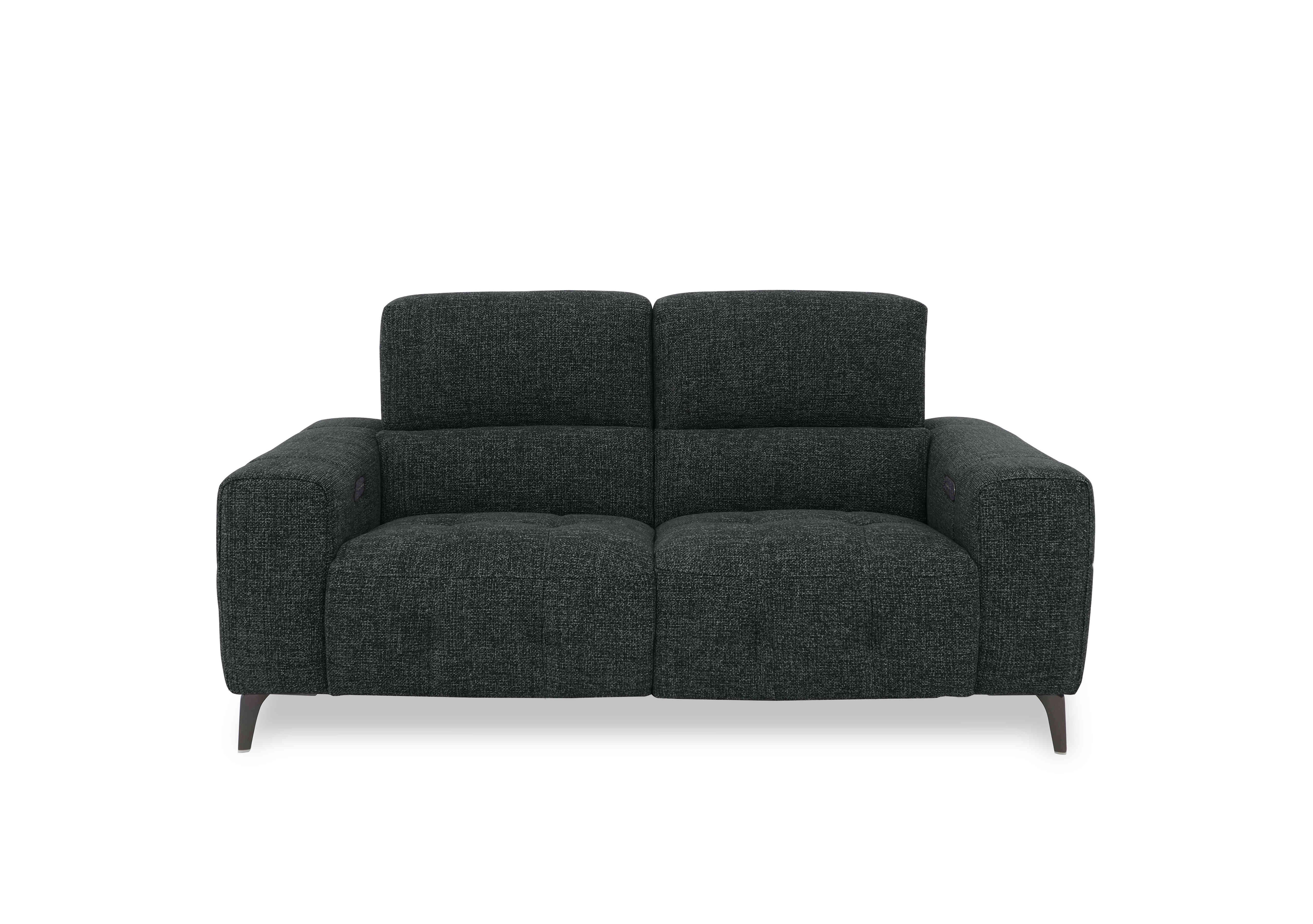 New York 2 Seater Fabric Sofa in Fab-Cac-R463 Black Mica on Furniture Village