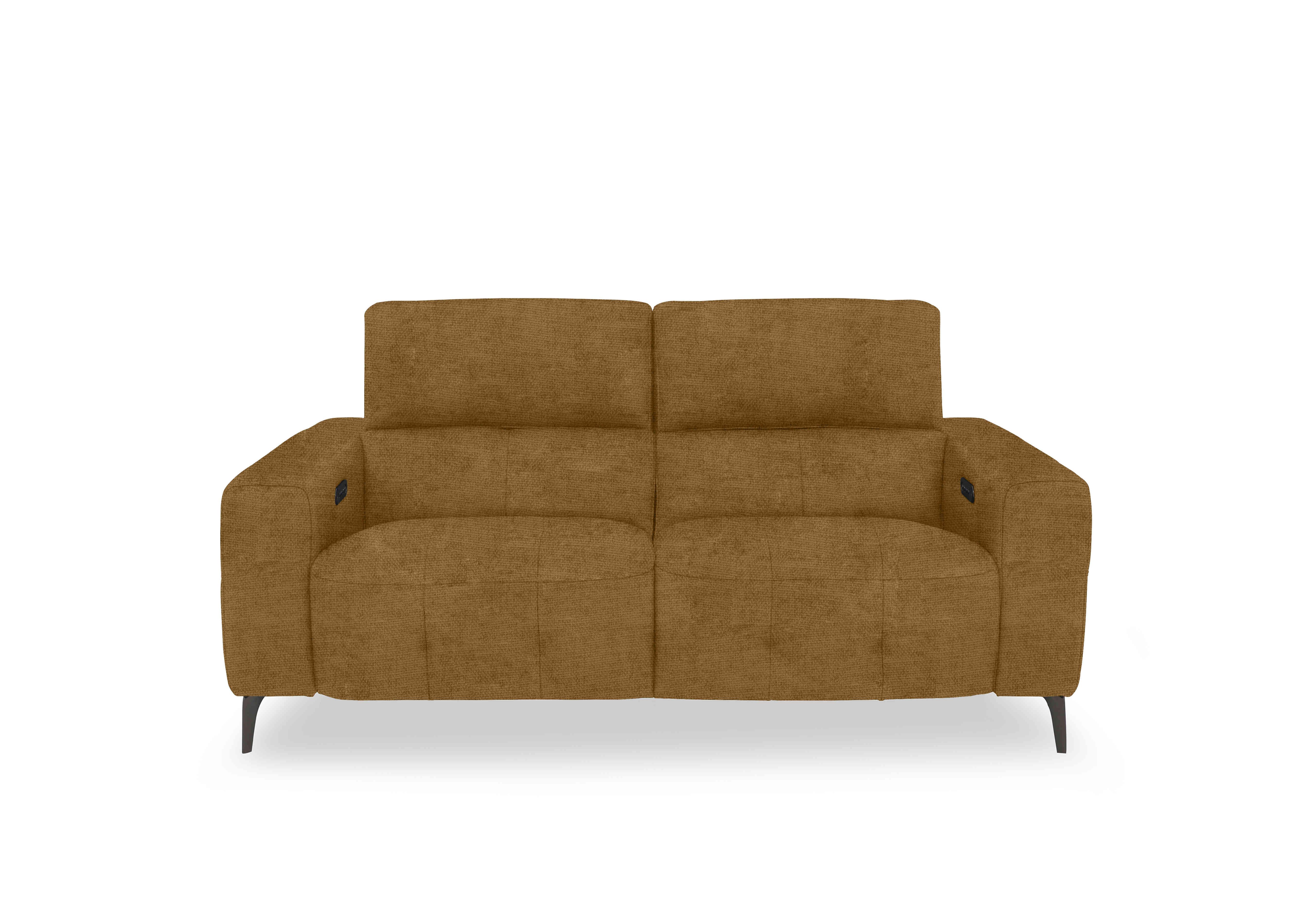 New York 2 Seater Fabric Sofa in Fab-Coe-R272 Honey Yellow on Furniture Village