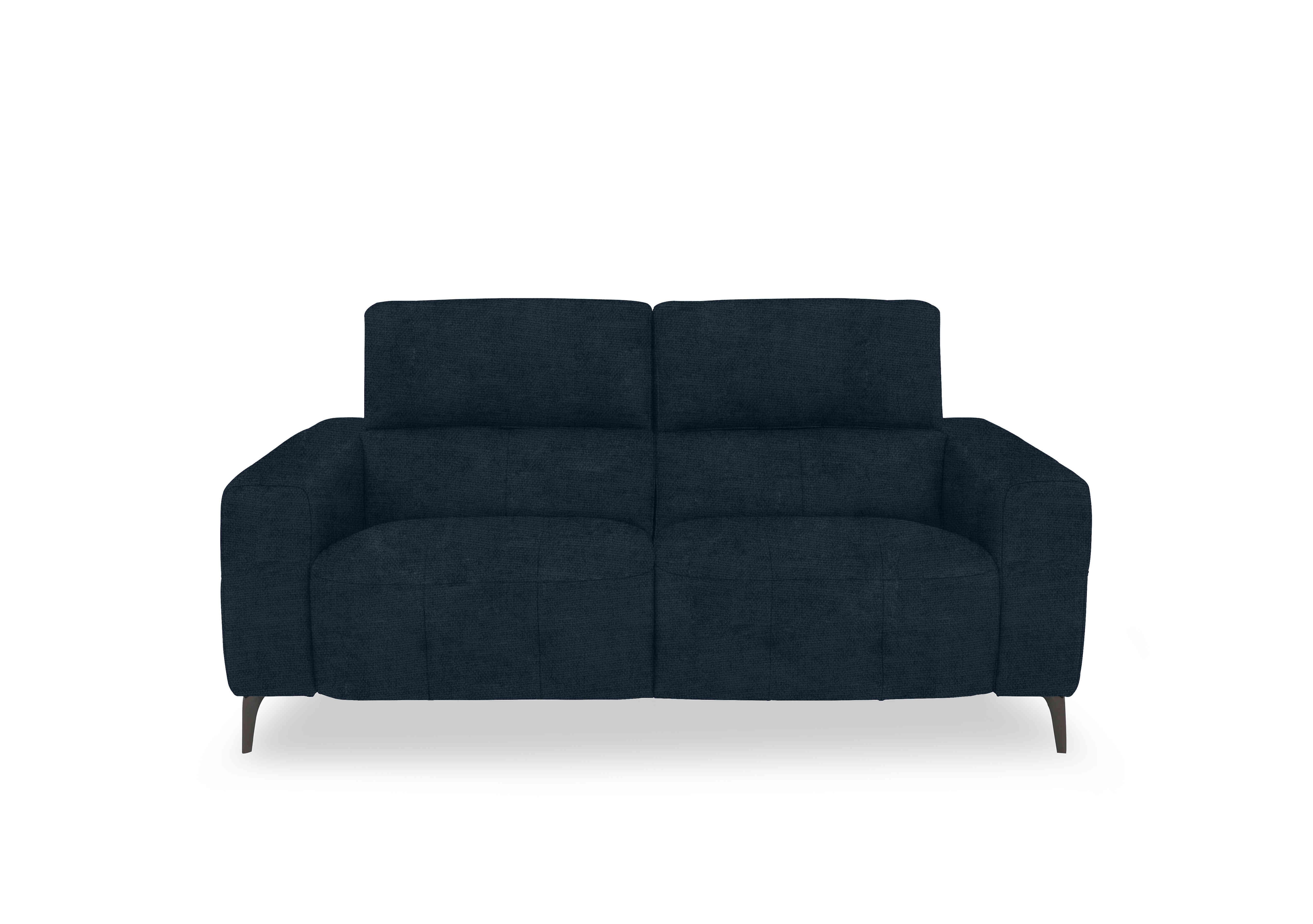 New York 2 Seater Fabric Sofa in Fab-Coe-R304 Navy Blue on Furniture Village
