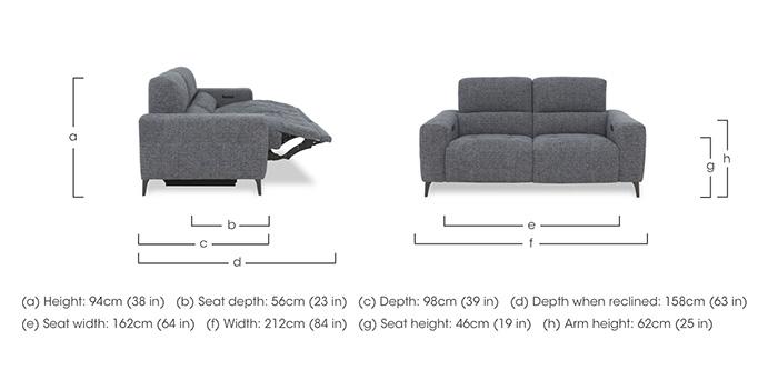 New York 3 Seater Fabric Sofa in  on Furniture Village