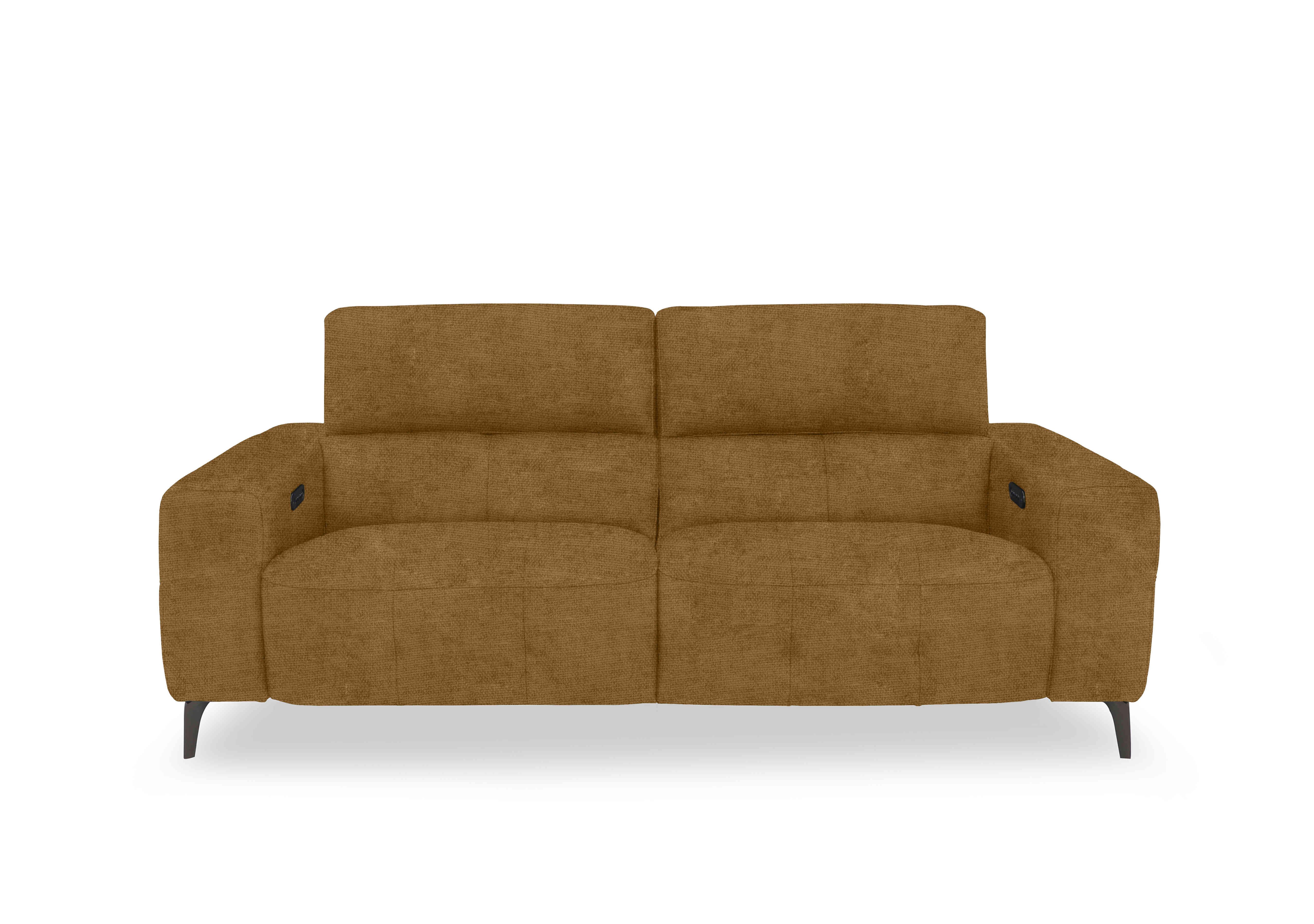 New York 3 Seater Fabric Sofa in Fab-Coe-R272 Honey Yellow on Furniture Village