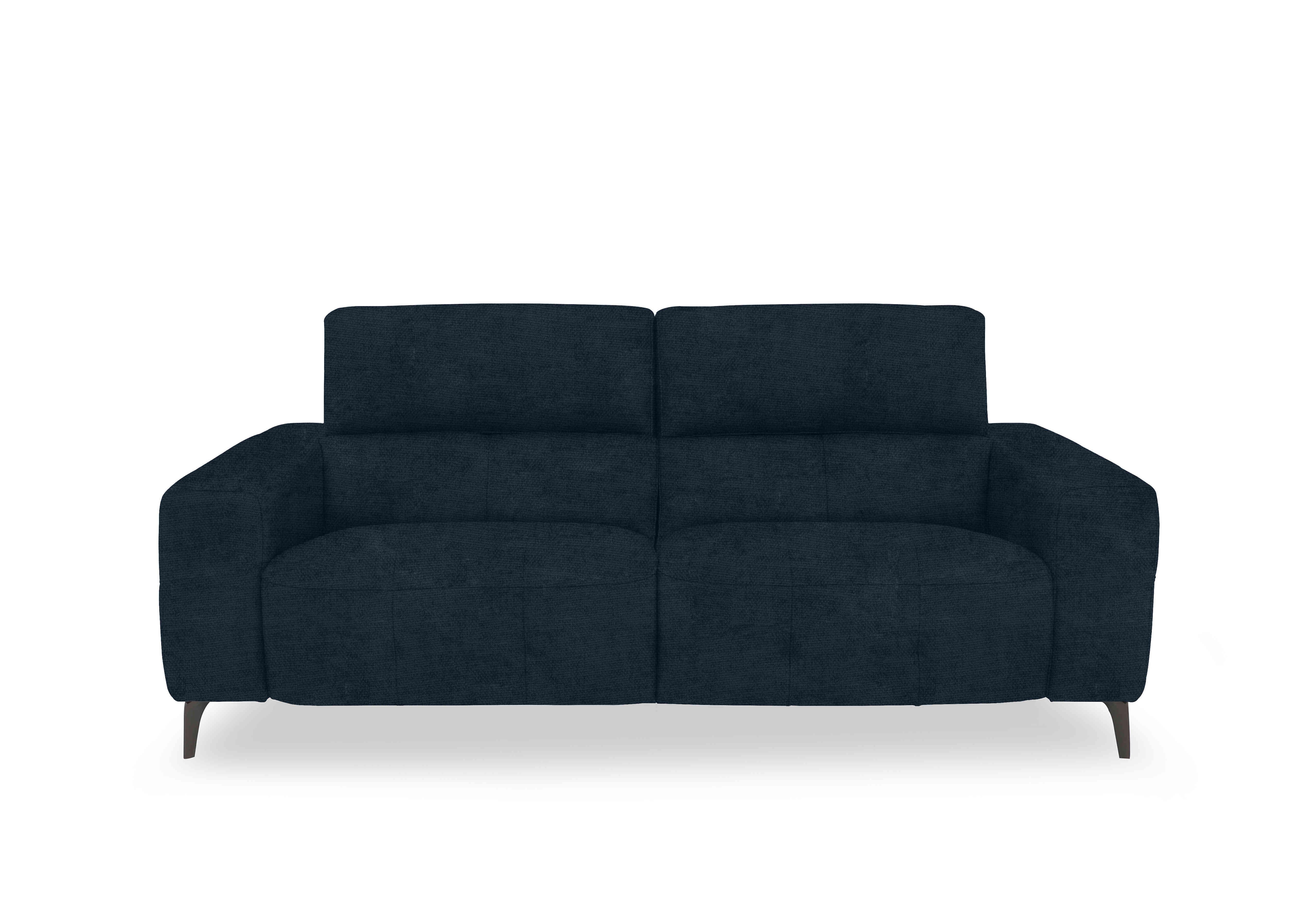 New York 3 Seater Fabric Sofa in Fab-Coe-R304 Navy Blue on Furniture Village