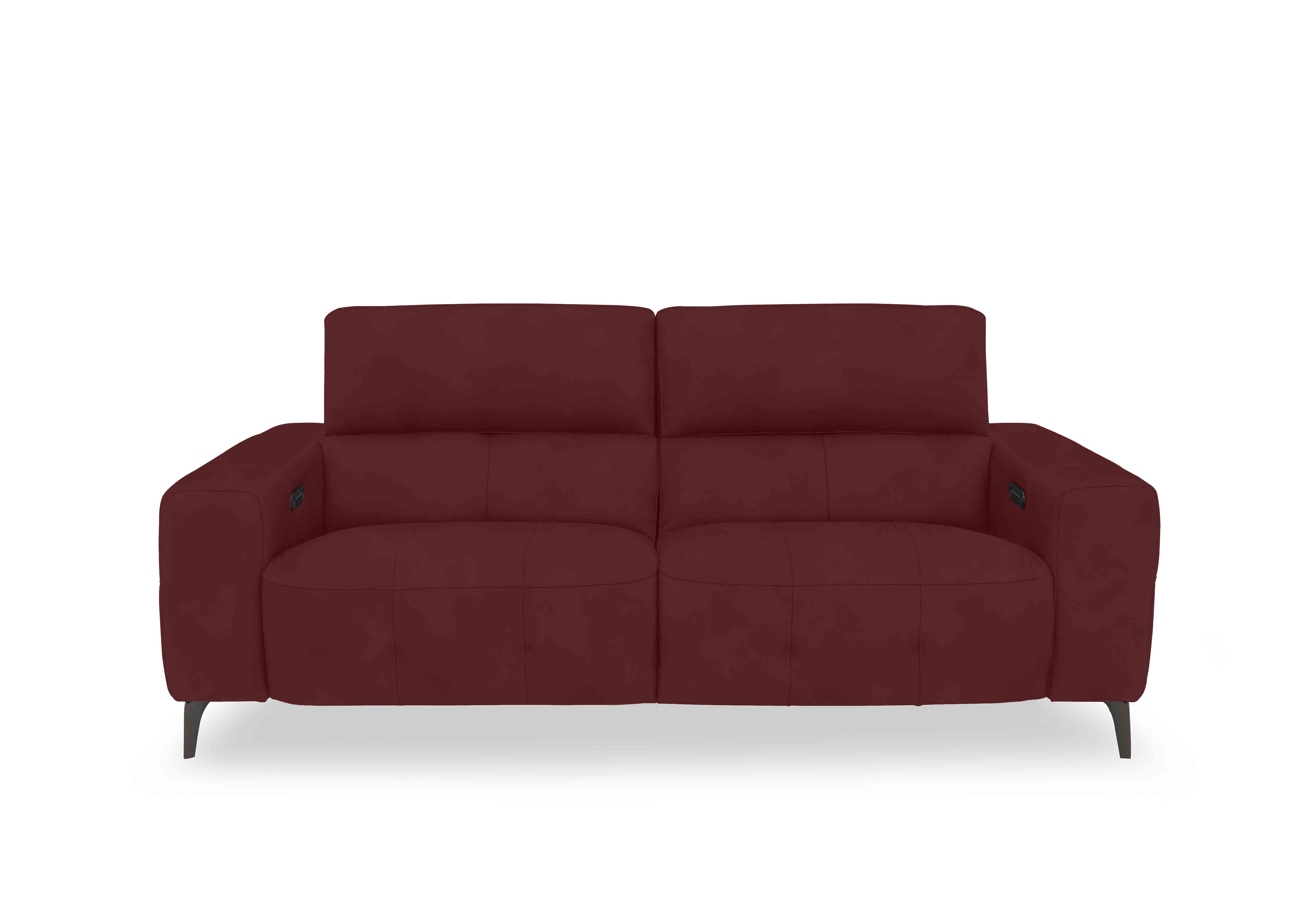 New York 3 Seater Fabric Sofa in Fab-Meg-R65 Burgundy on Furniture Village