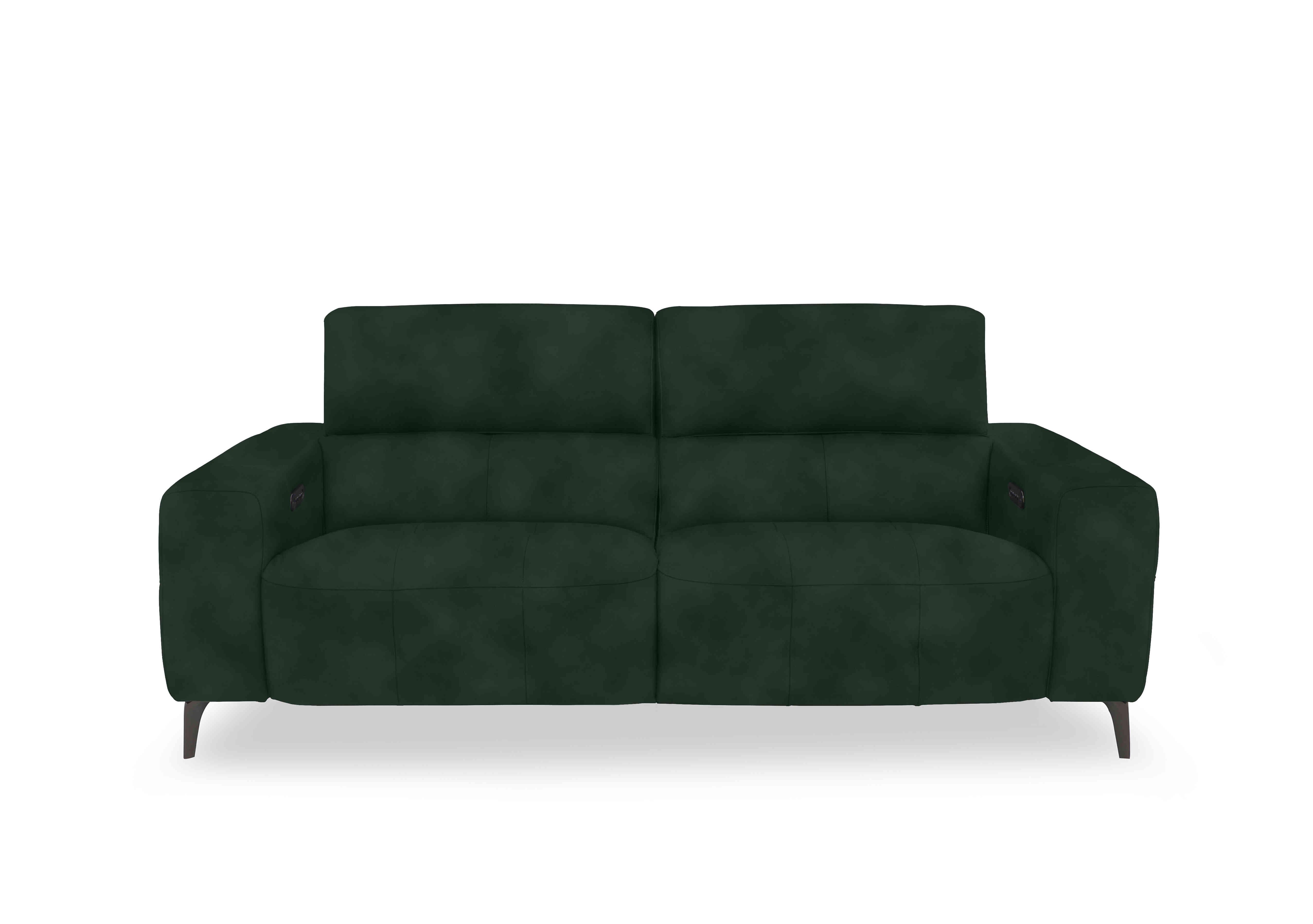 New York 3 Seater Fabric Sofa in Sfa-Pey-R11 Dark Green on Furniture Village