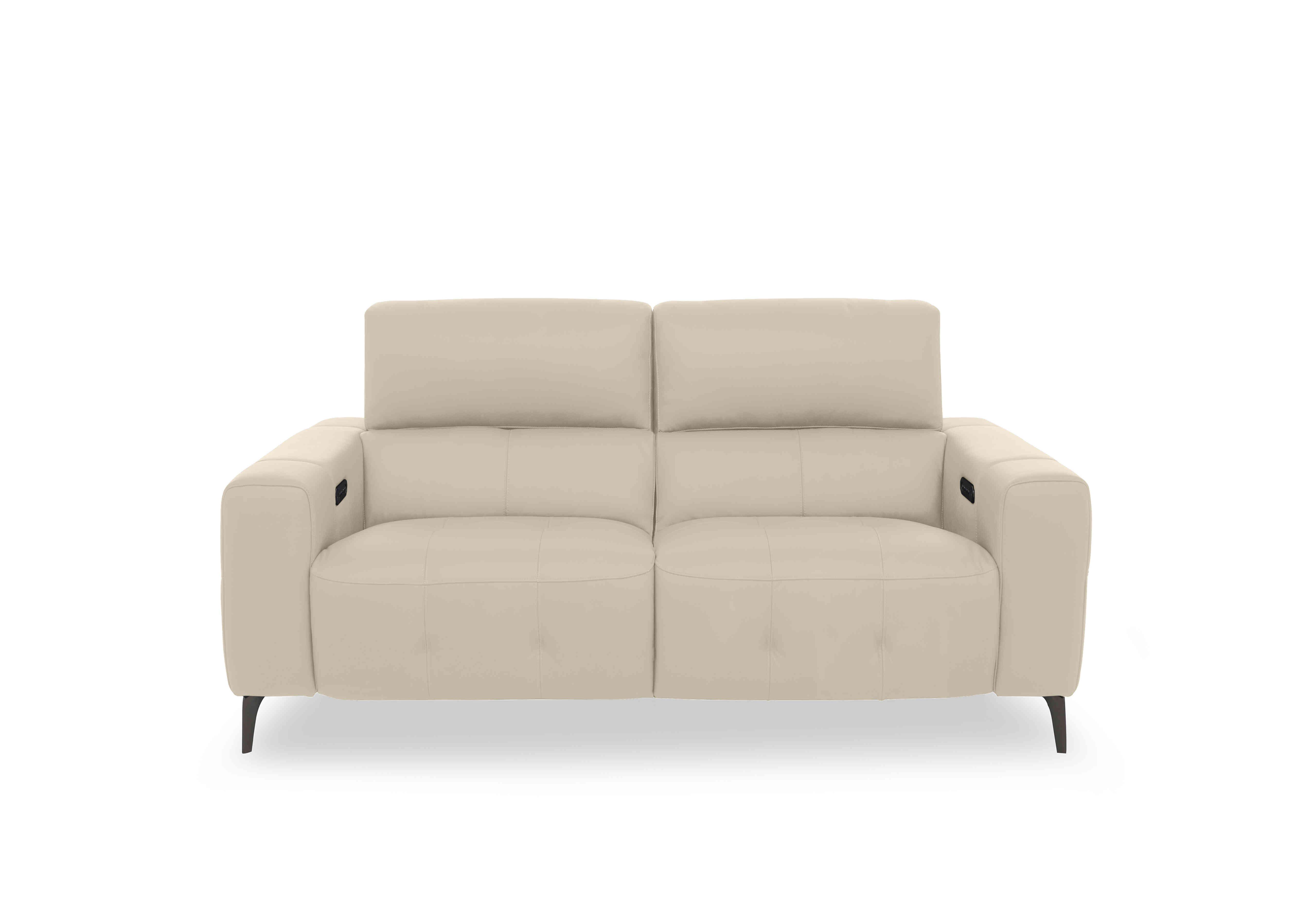 New York 2 Seater Leather Sofa in Bv-862c Bisque on Furniture Village