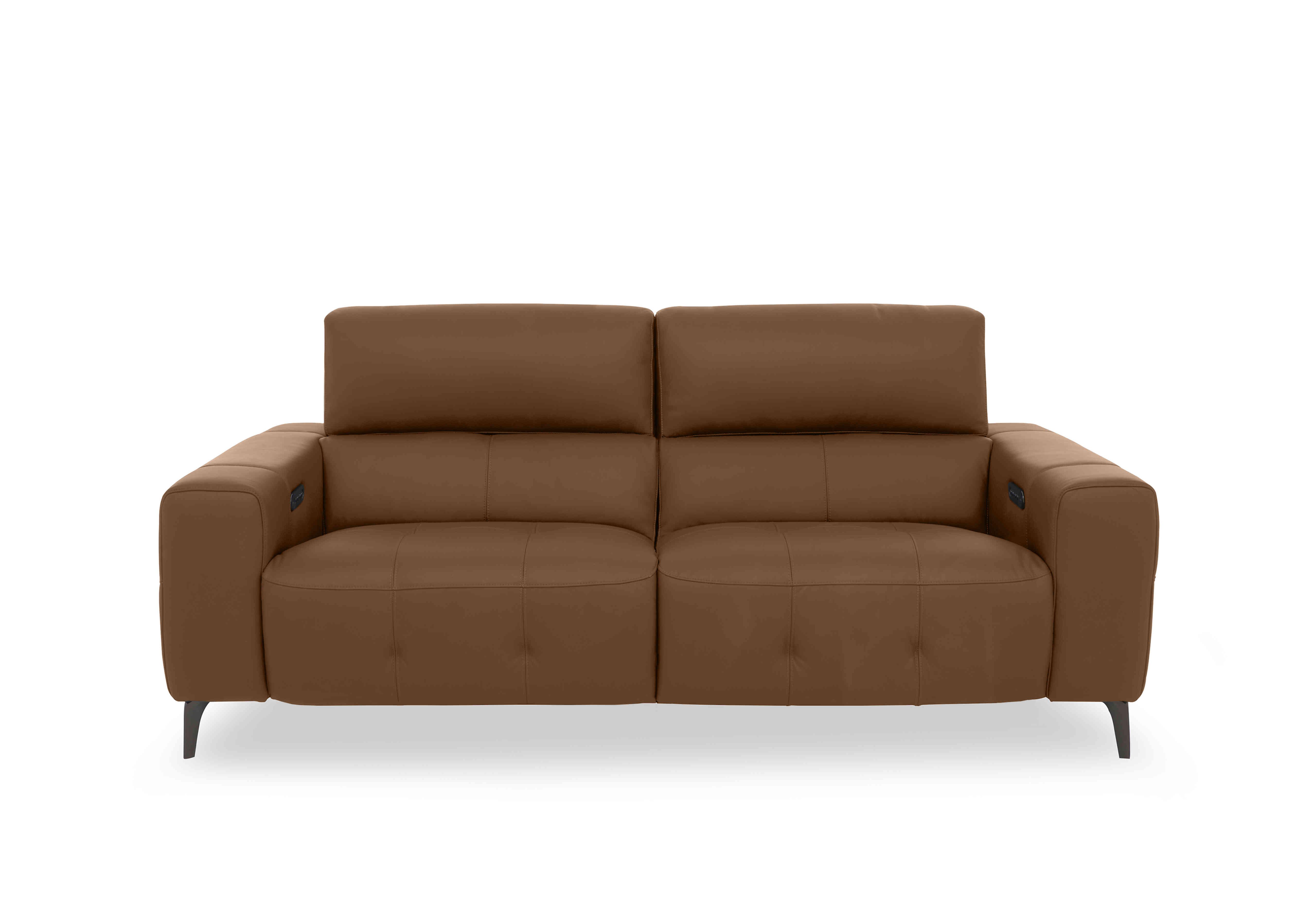 New York 3 Seater Leather Sofa in Nw-334e Pecan on Furniture Village
