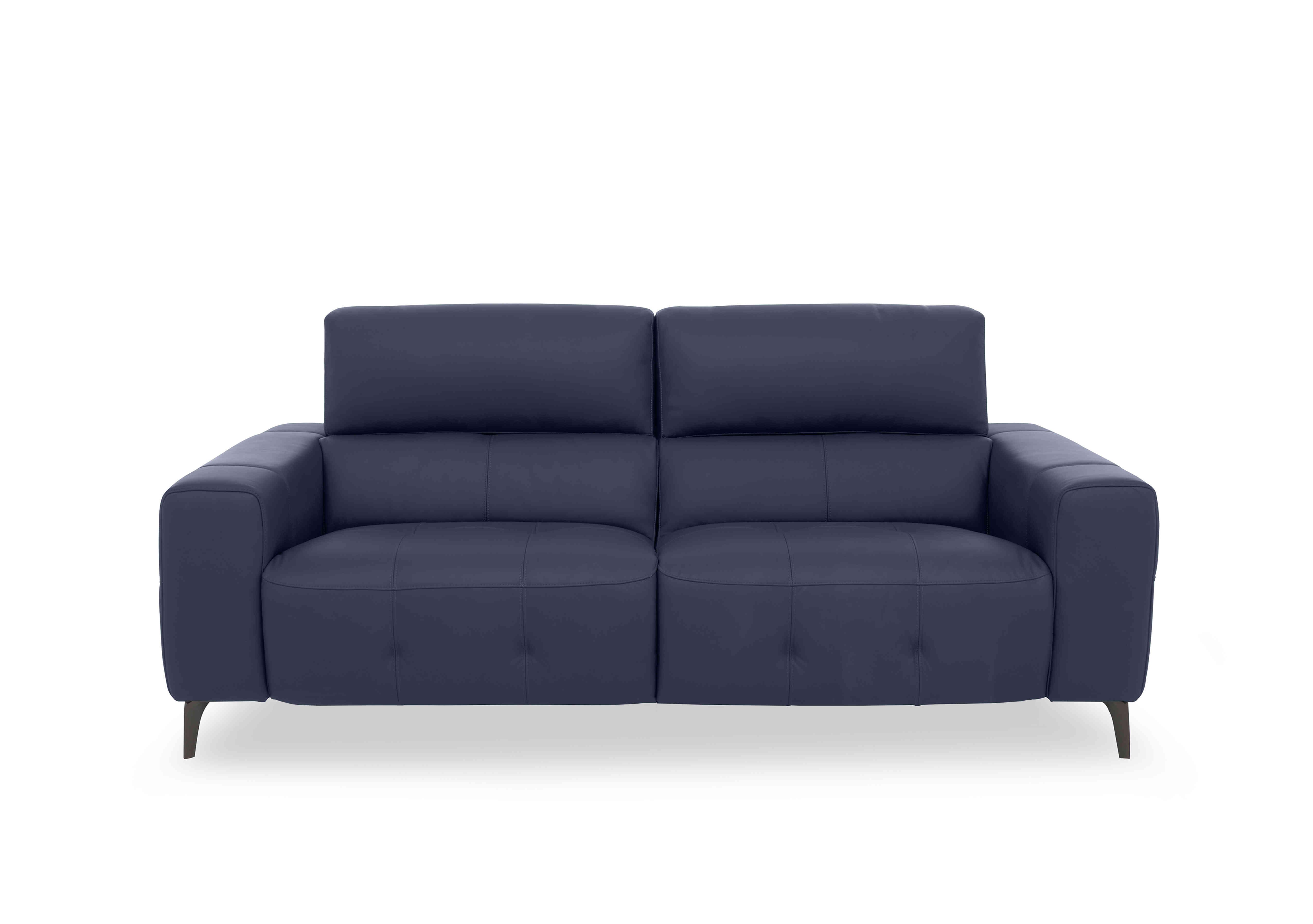 New York 3 Seater Leather Sofa in Nw-518e Ocean on Furniture Village