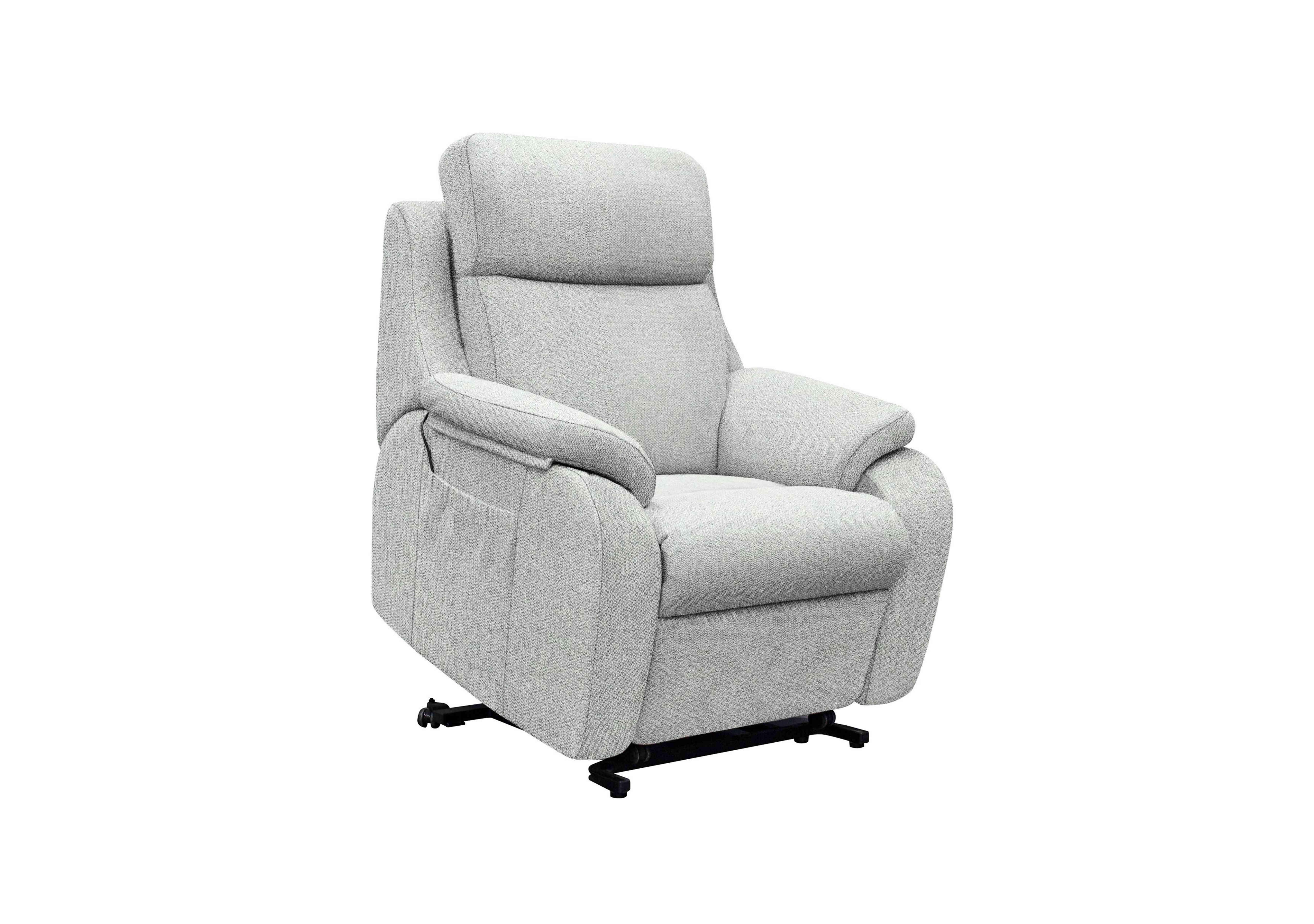 Kingsbury Large Fabric Lift and Rise Chair in A011 Swift Cygnet on Furniture Village