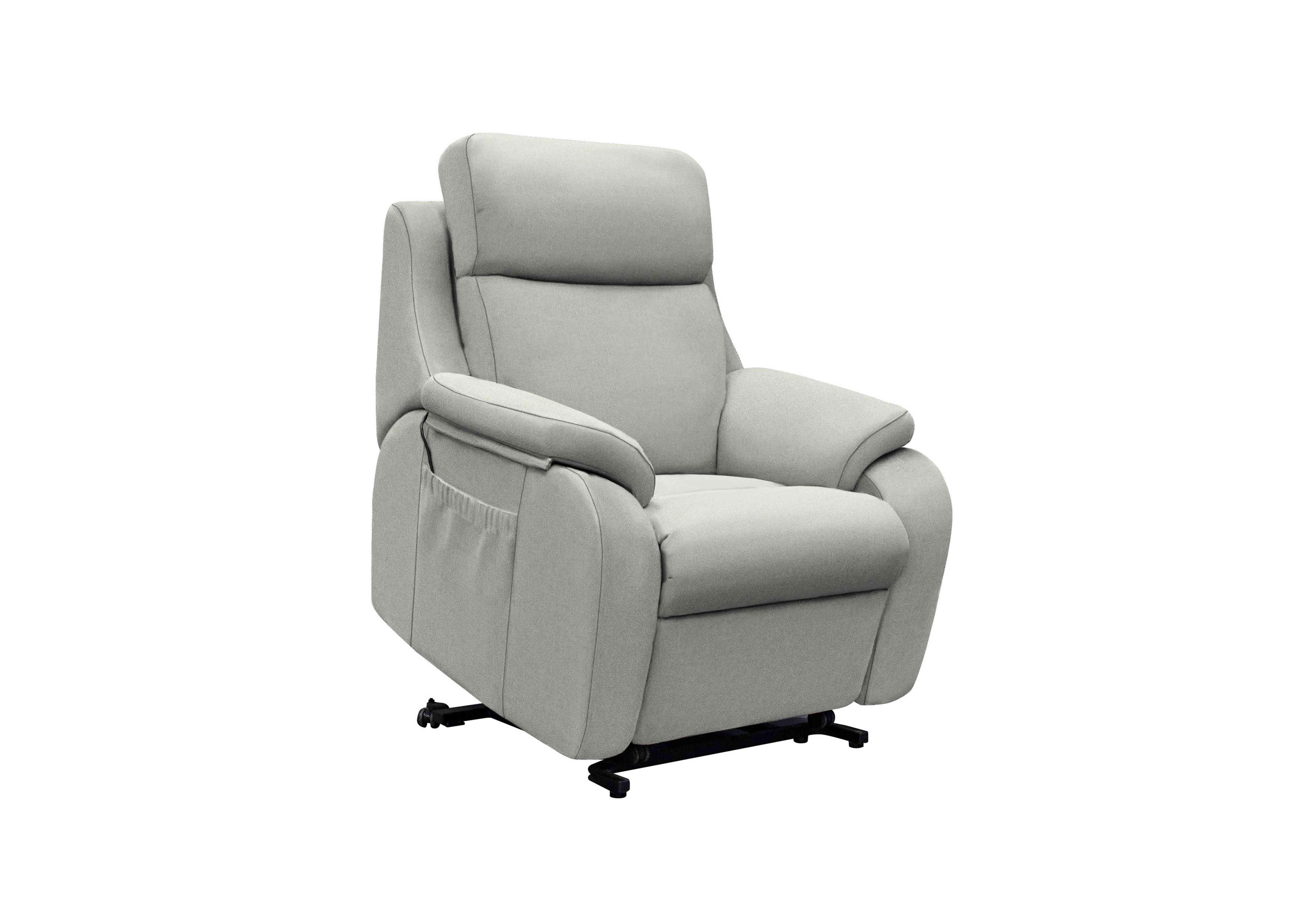 Kingsbury Large Fabric Lift and Rise Chair in A124 Stingray Charcoal on Furniture Village